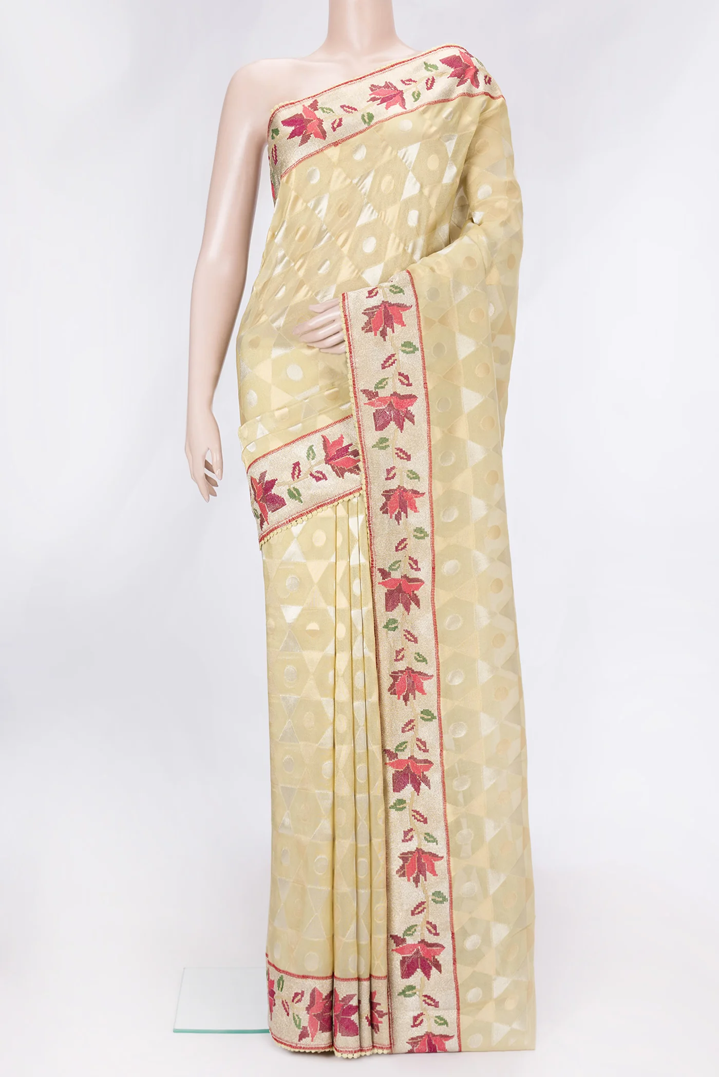 Gold Georgette Saree