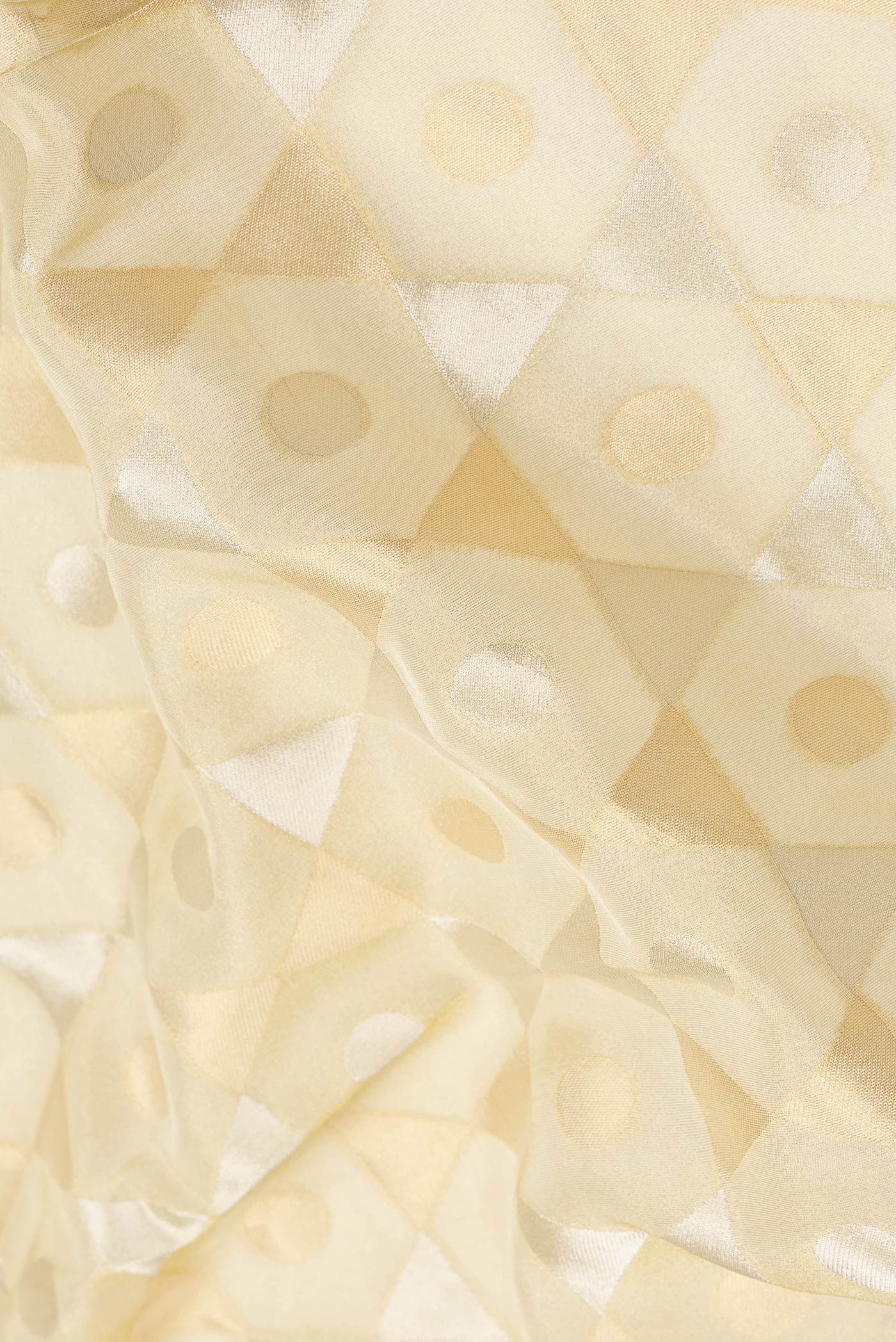 Gold Georgette Saree - Image 2