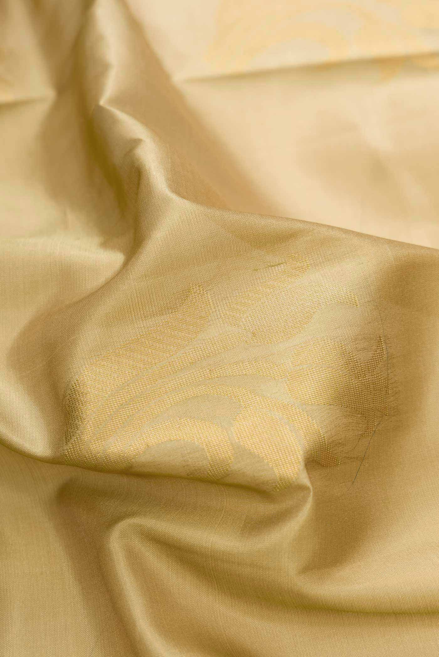 Beige Soft Silk Saree - Image 2