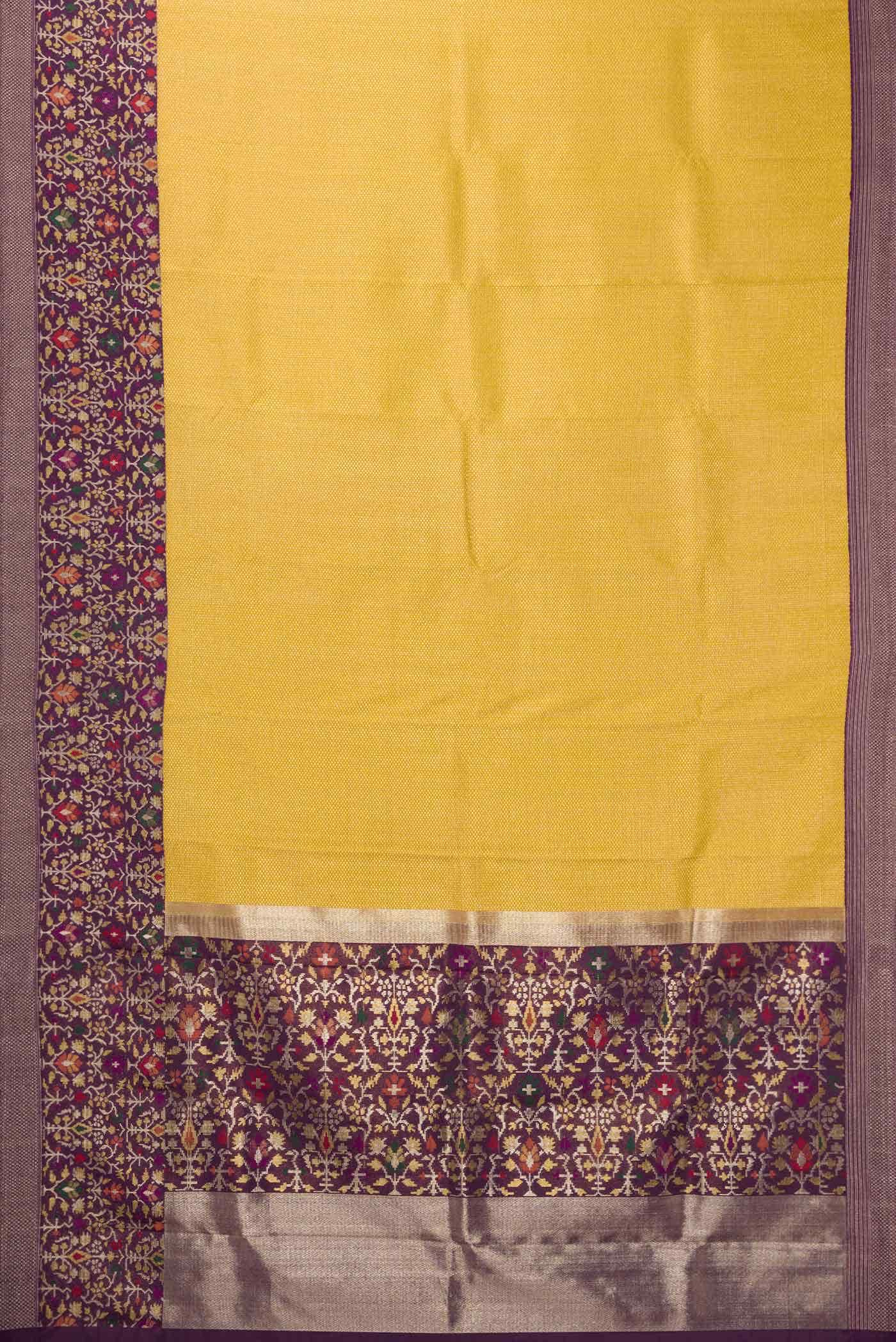 Pure Silk Pure Zari Gold Kanjivaram Tissue Saree - Image 4