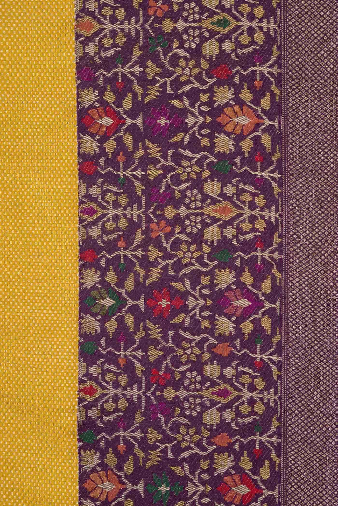 Pure Silk Pure Zari Gold Kanjivaram Tissue Saree - Image 6