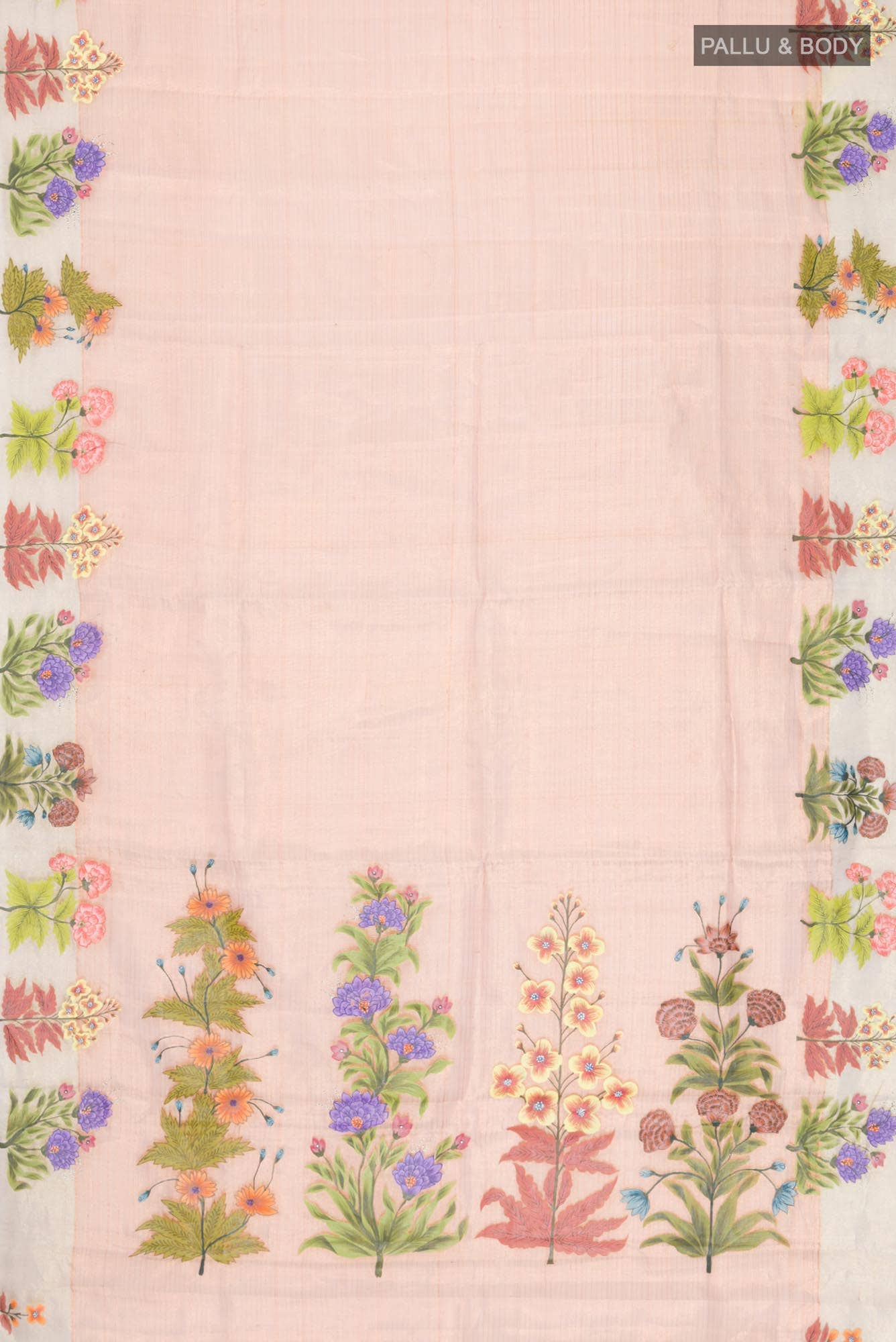 Gold Tussar Silk Saree - Image 4