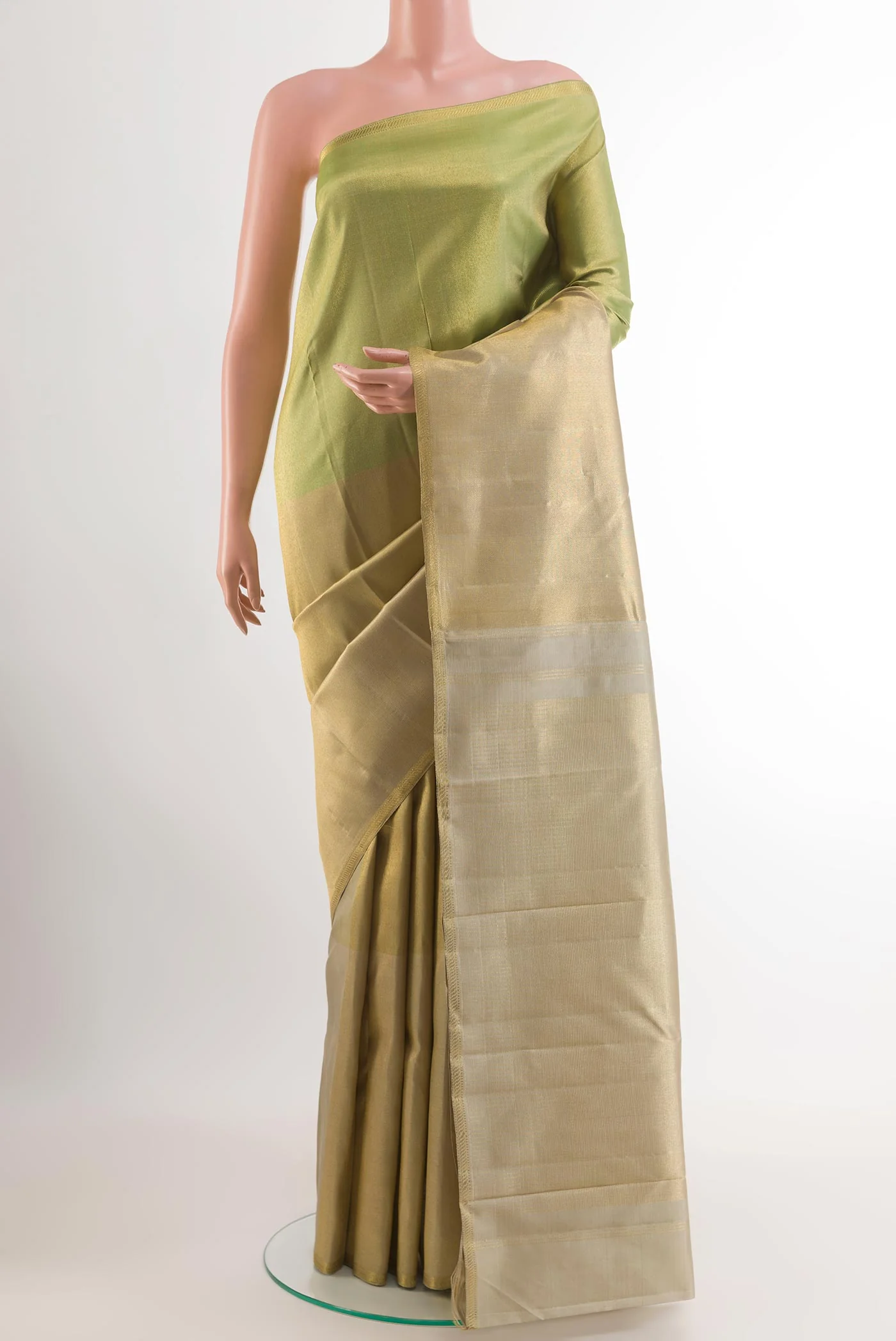 Multi Color Kanchipuram Tissue Silk Saree