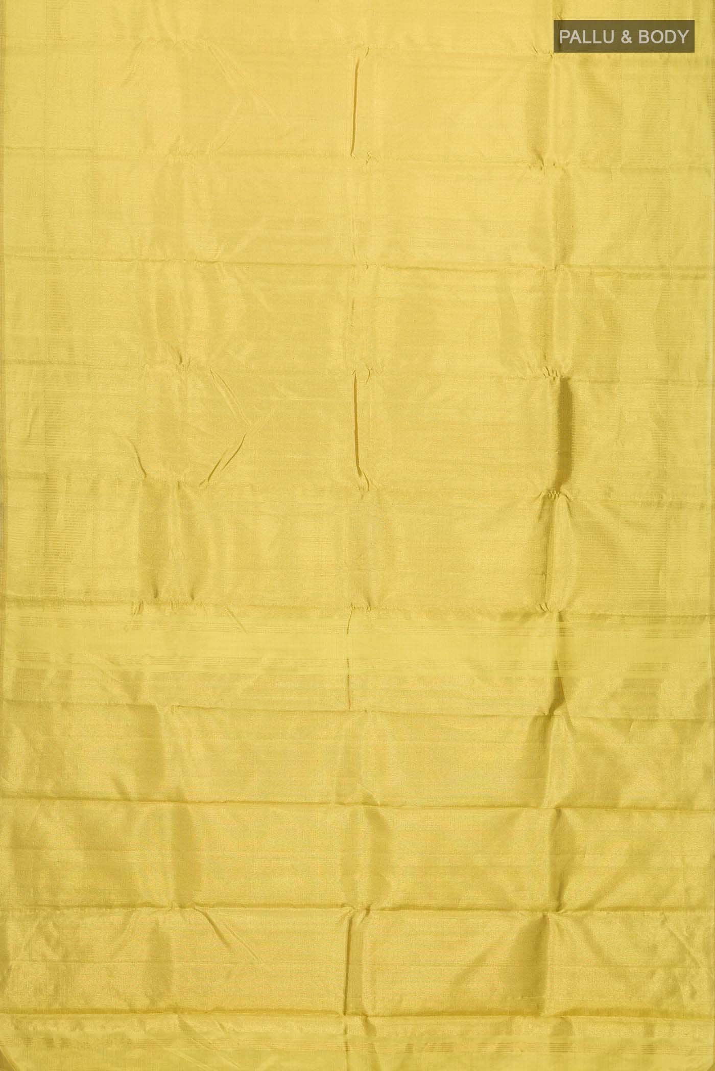 Golden Kanjivaram Tissue Silk Saree - Image 4