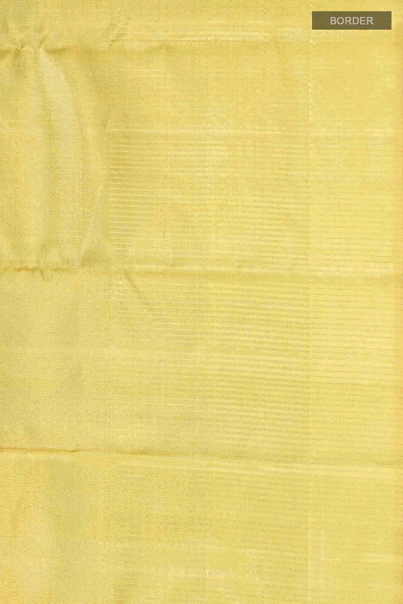 Golden Kanjivaram Tissue Silk Saree - Image 6