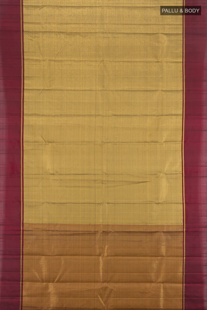 Golden Kanjivaram Silk Saree - Image 5