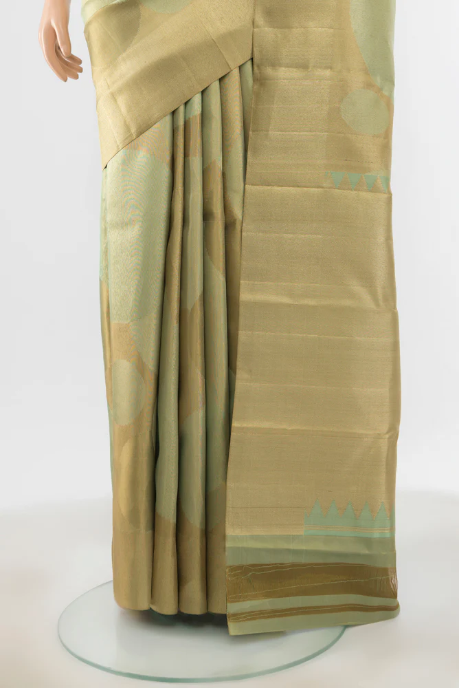 Multi Color Kanjivaram Silk Saree - Image 3