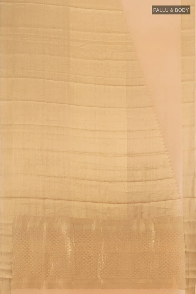 Sandal Mysore Crepe Saree - Image 5