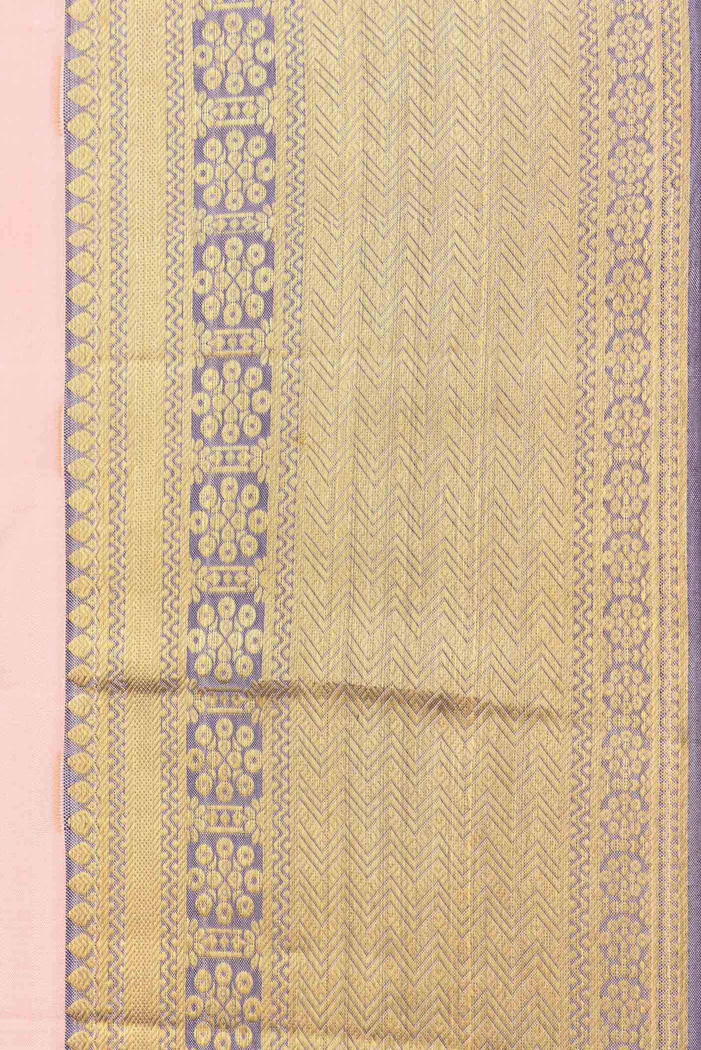 Peach Kanjivaram Silk Saree - Image 3