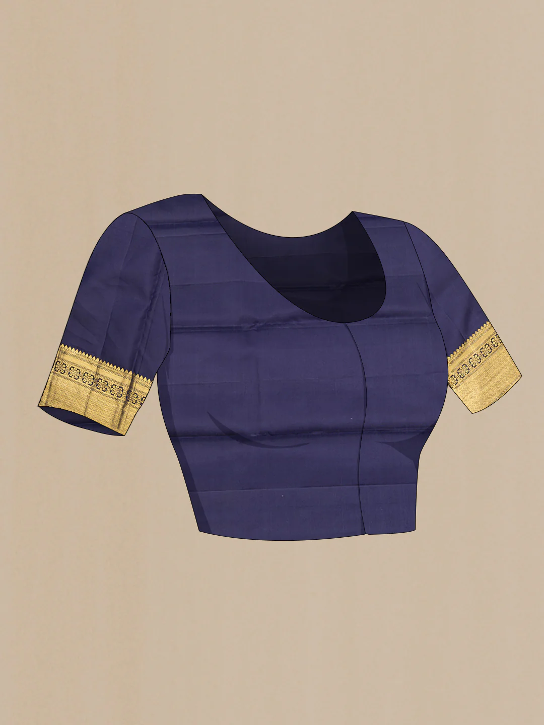 Peach Kanjivaram Silk Saree - Image 5