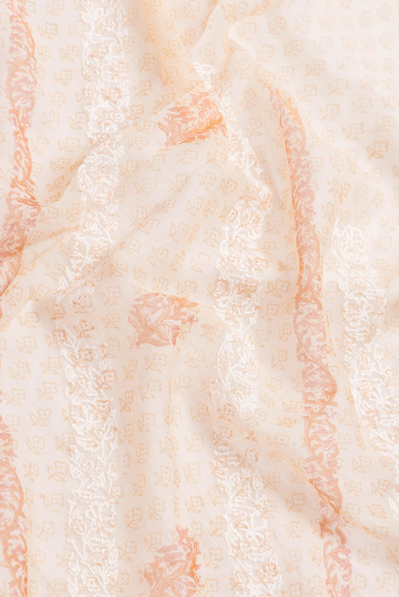 Sandal Mysore Chiffon Saree - Image 2