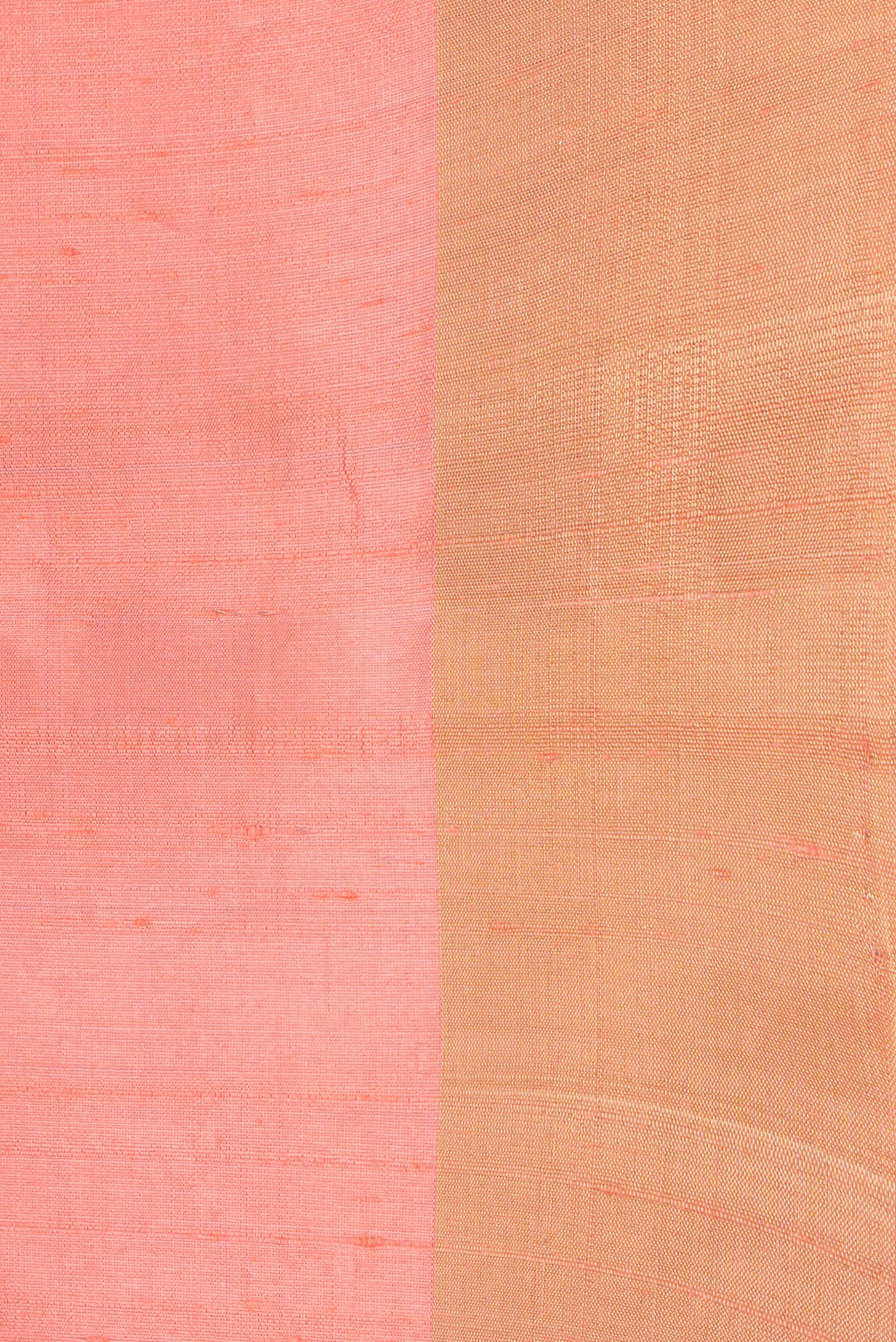 Peach Raw Silk Saree - Image 3