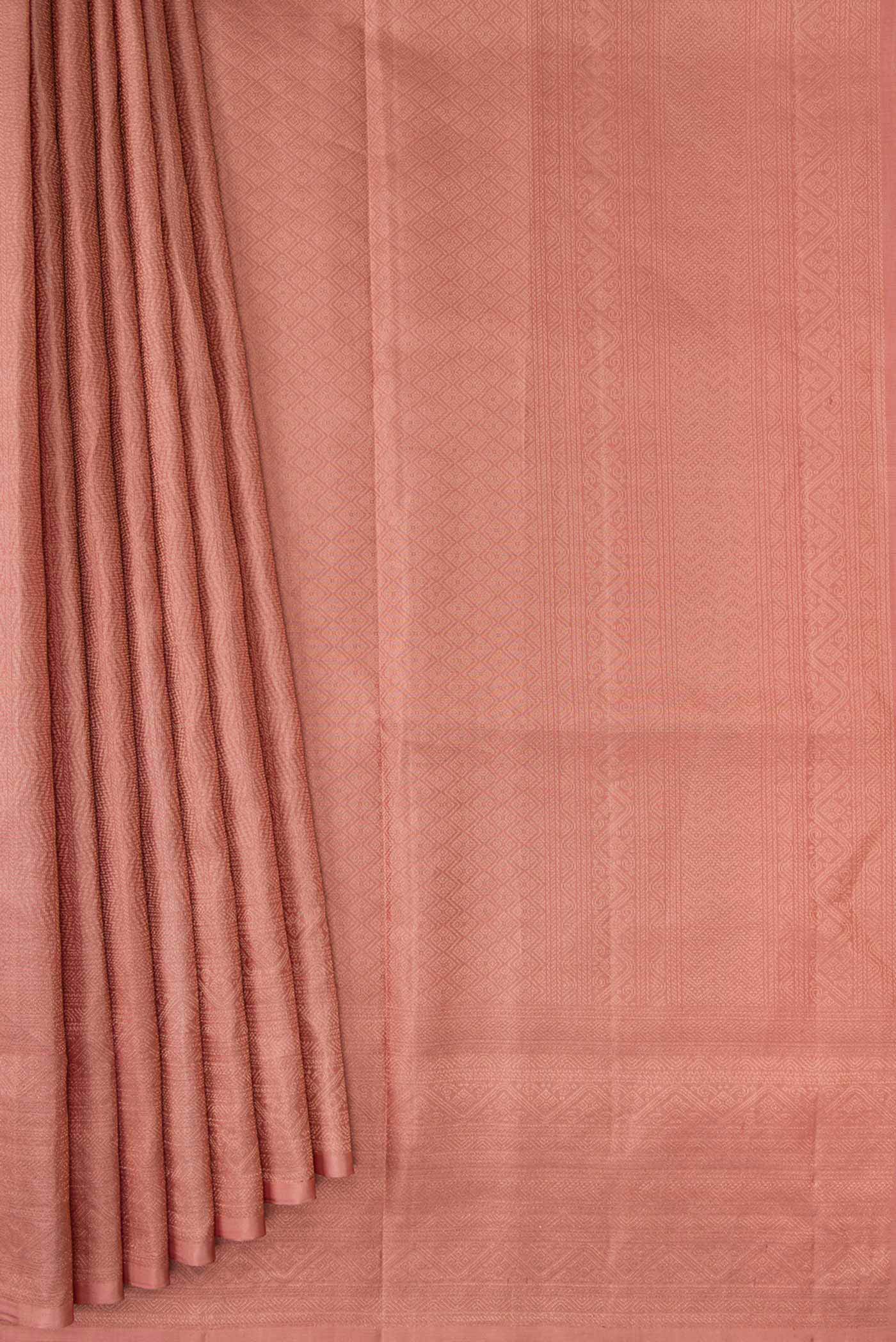 Coral Soft Silk Saree - Image 4