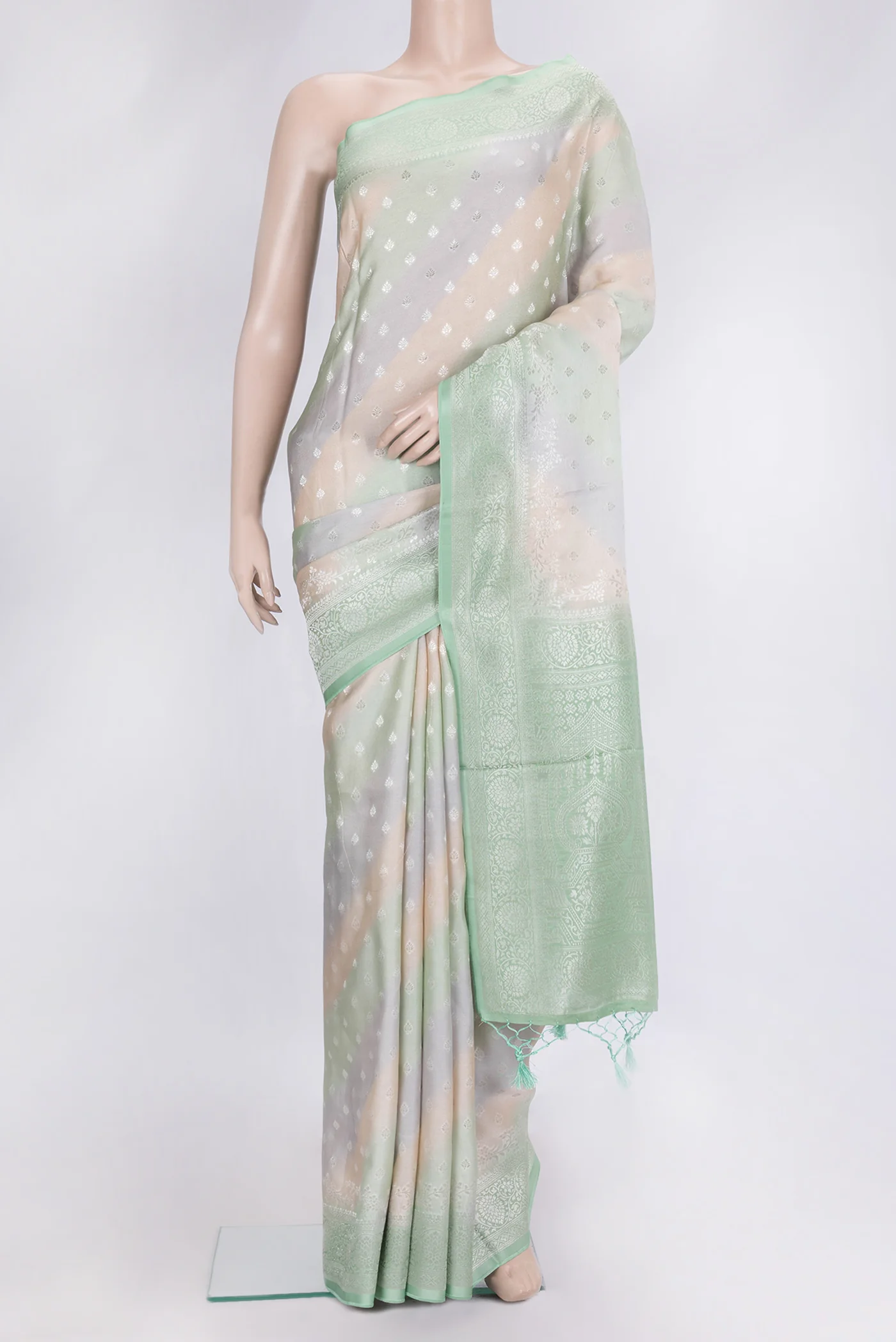 Multi Color Satin Silk Saree