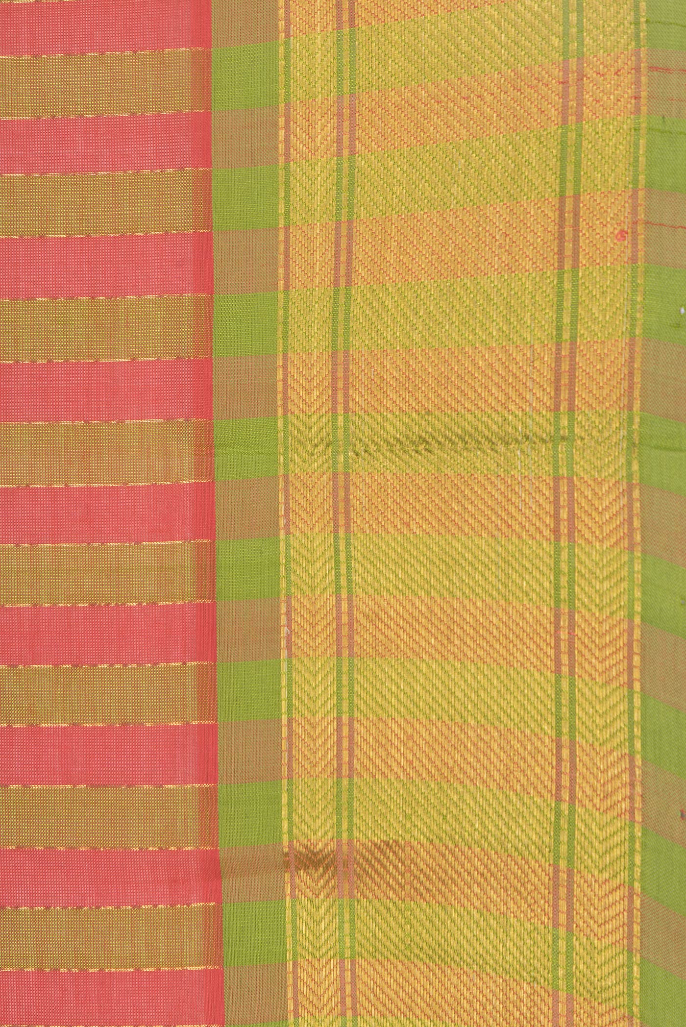 Multi Color Silk Cotton Saree - Image 3