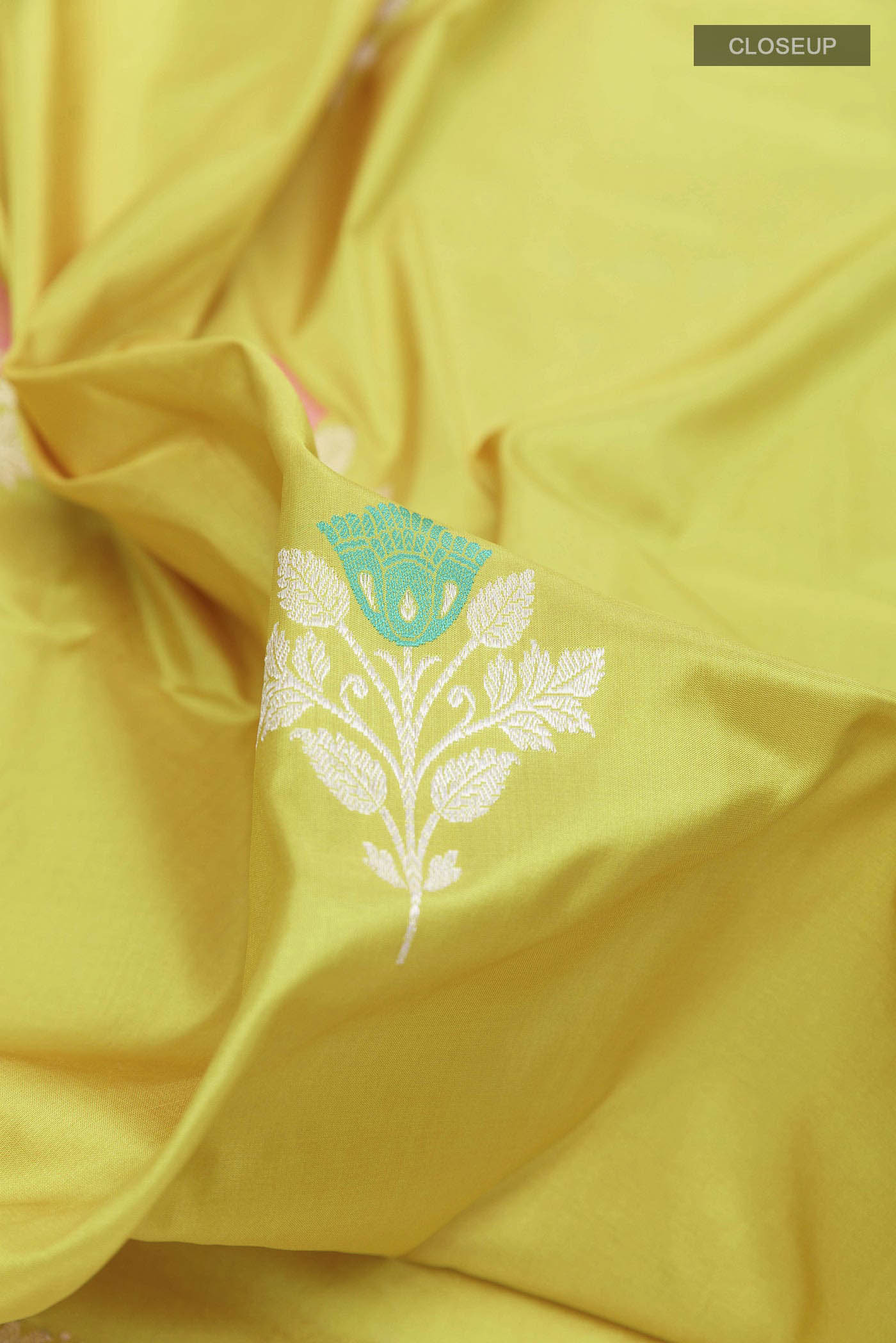 Green Banarasi Saree - Image 2