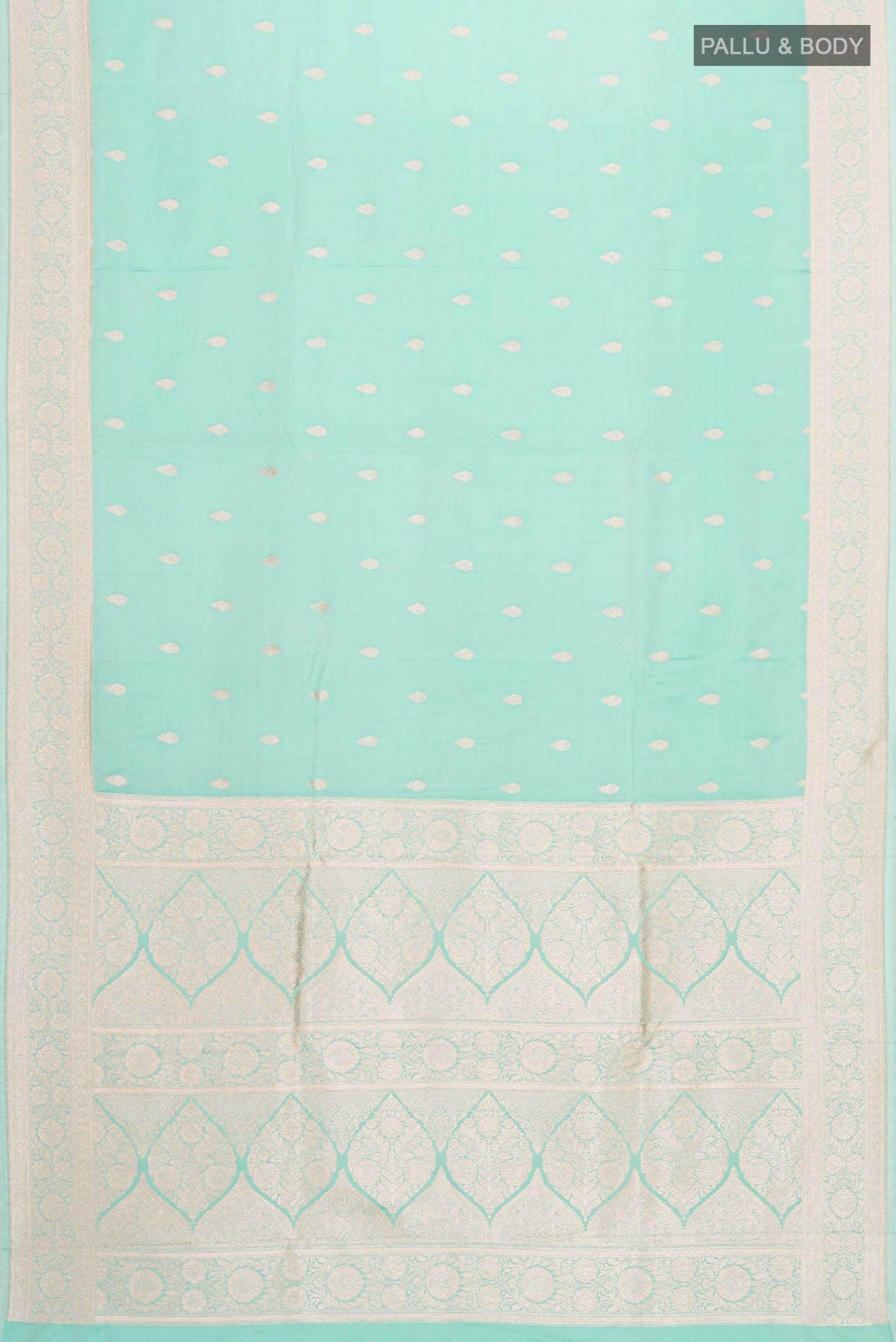 Green Banarasi Silk Saree - Image 2