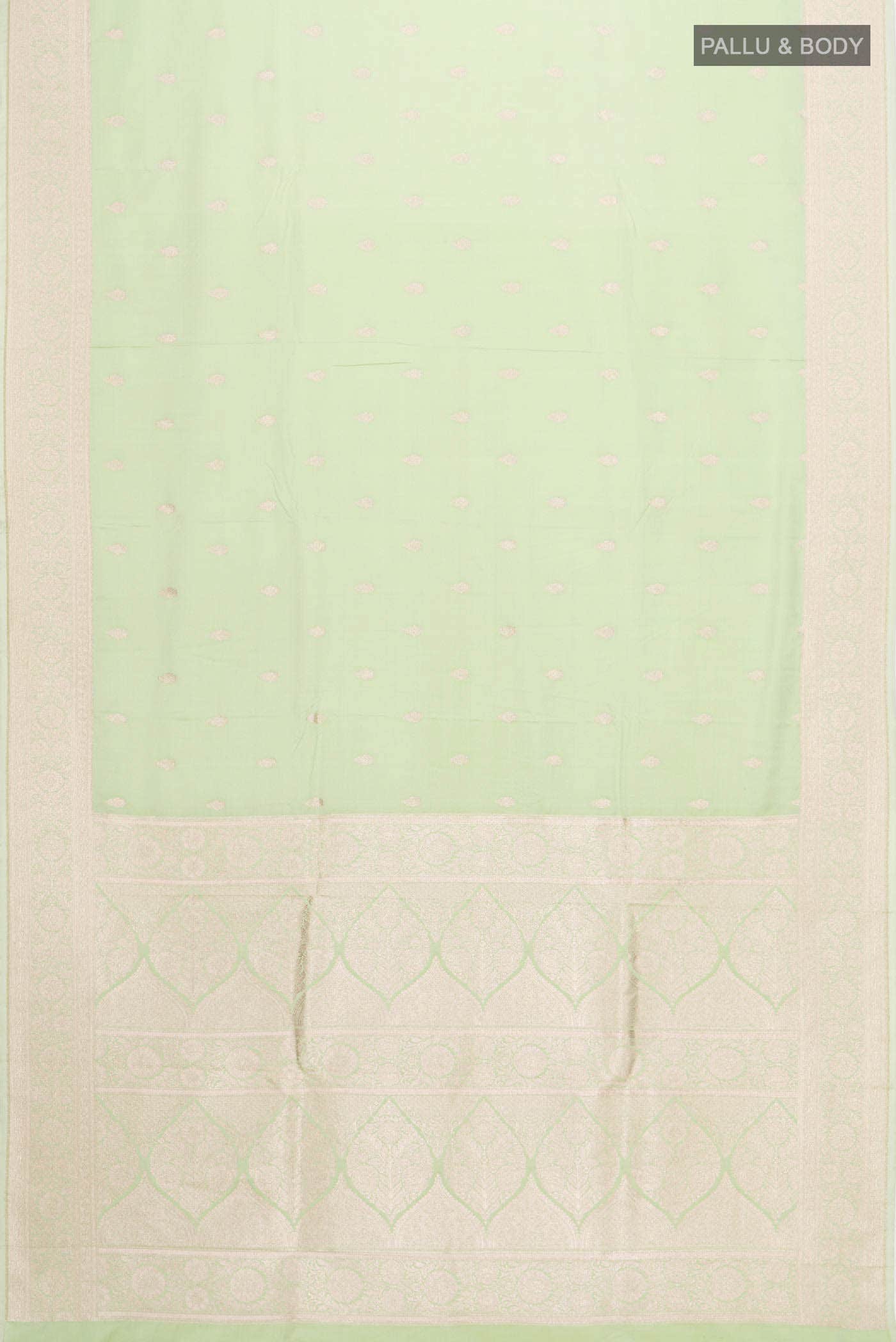 Green Banarasi Silk Saree - Image 2