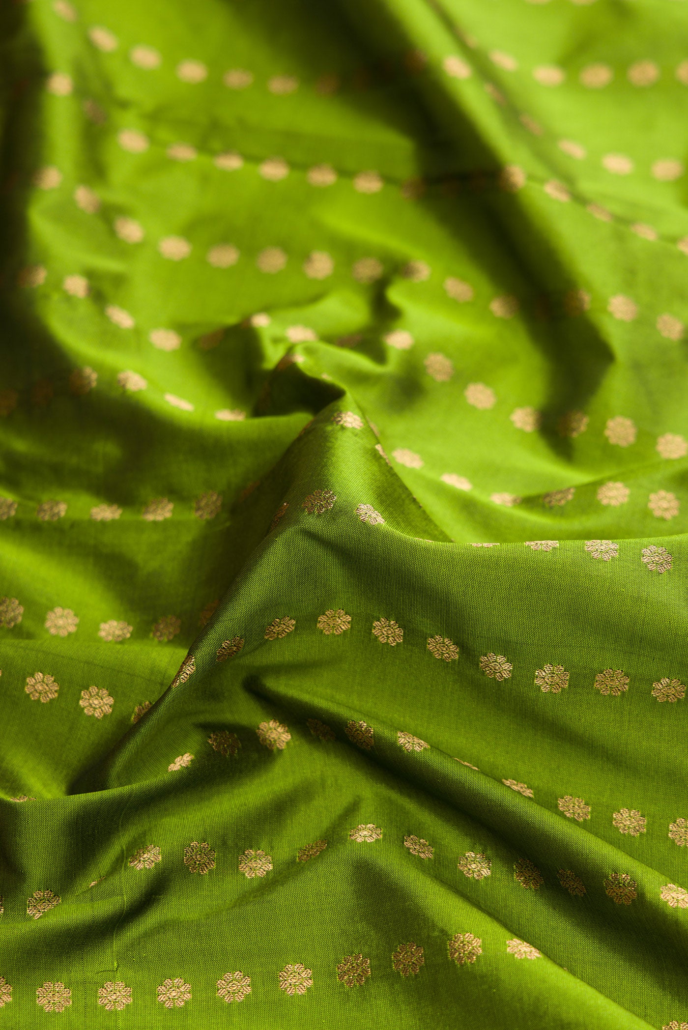Green Bangalore Silk Saree - Image 2