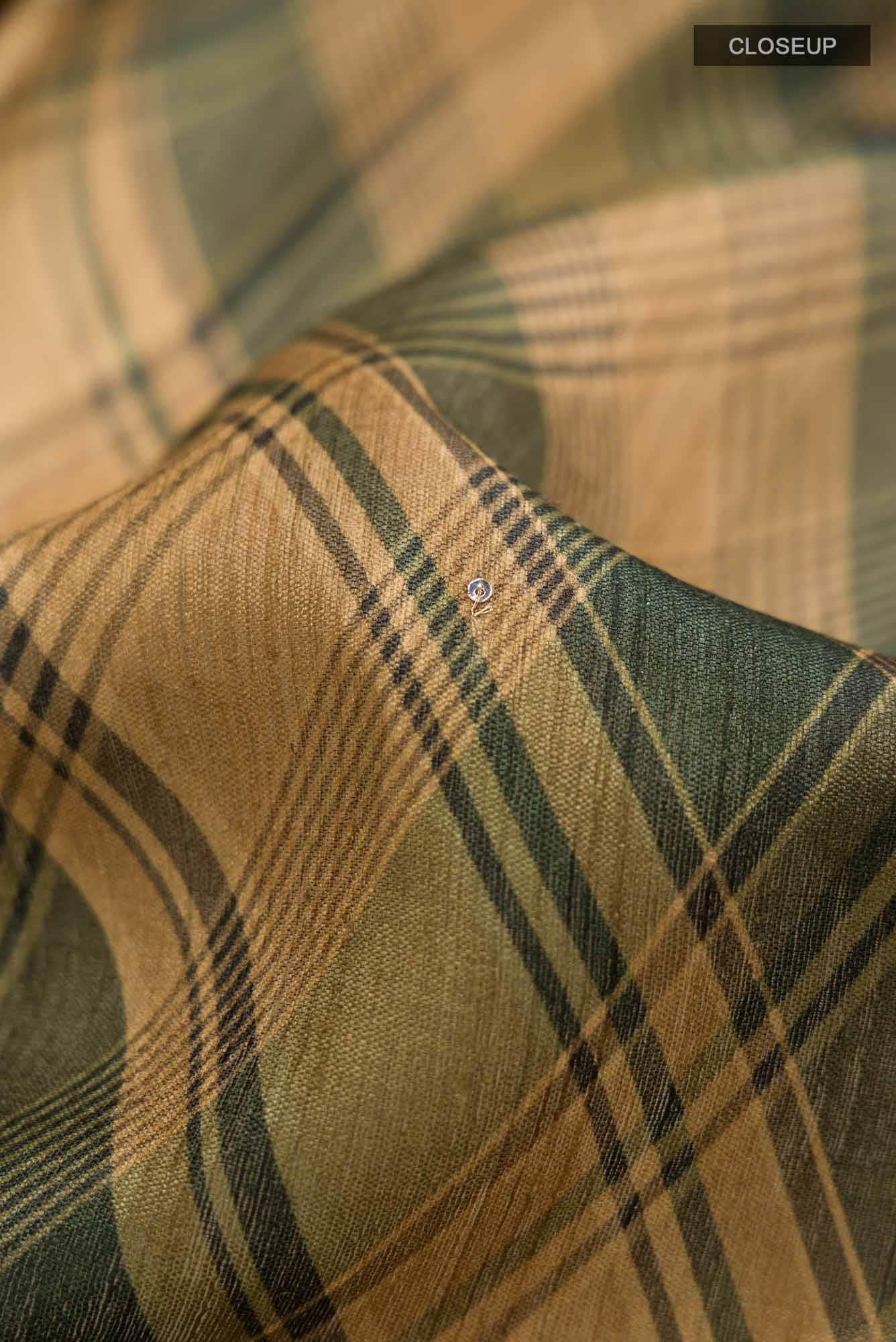 Green Bhagalpuri Tussar Silk Saree - Image 2