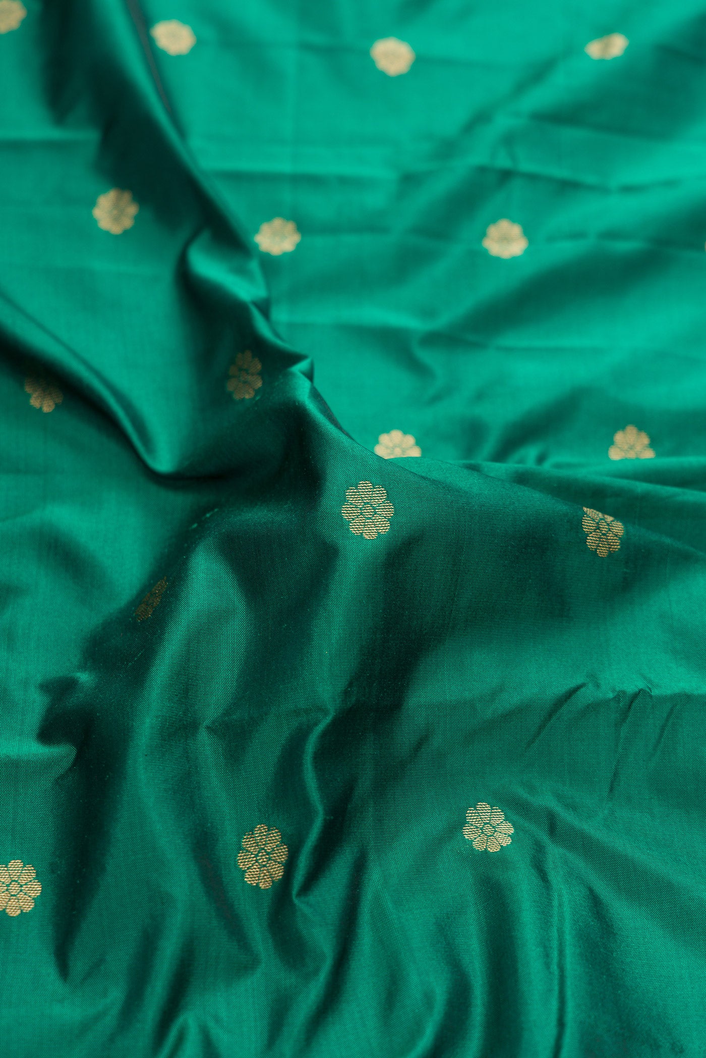 Green Blended Paithani Silk Saree - Image 2