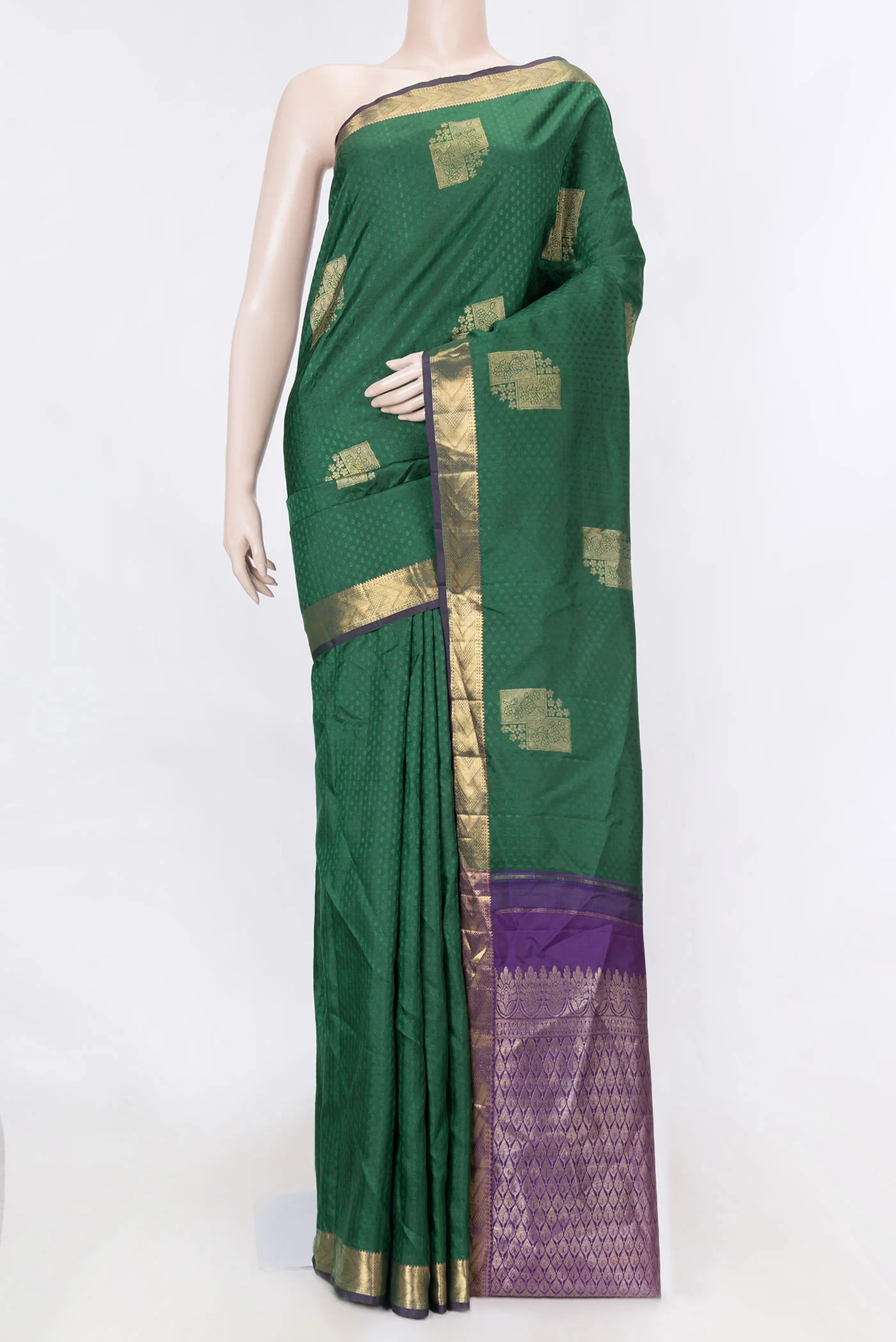 Green Dual Tone Kanjivaram Saree