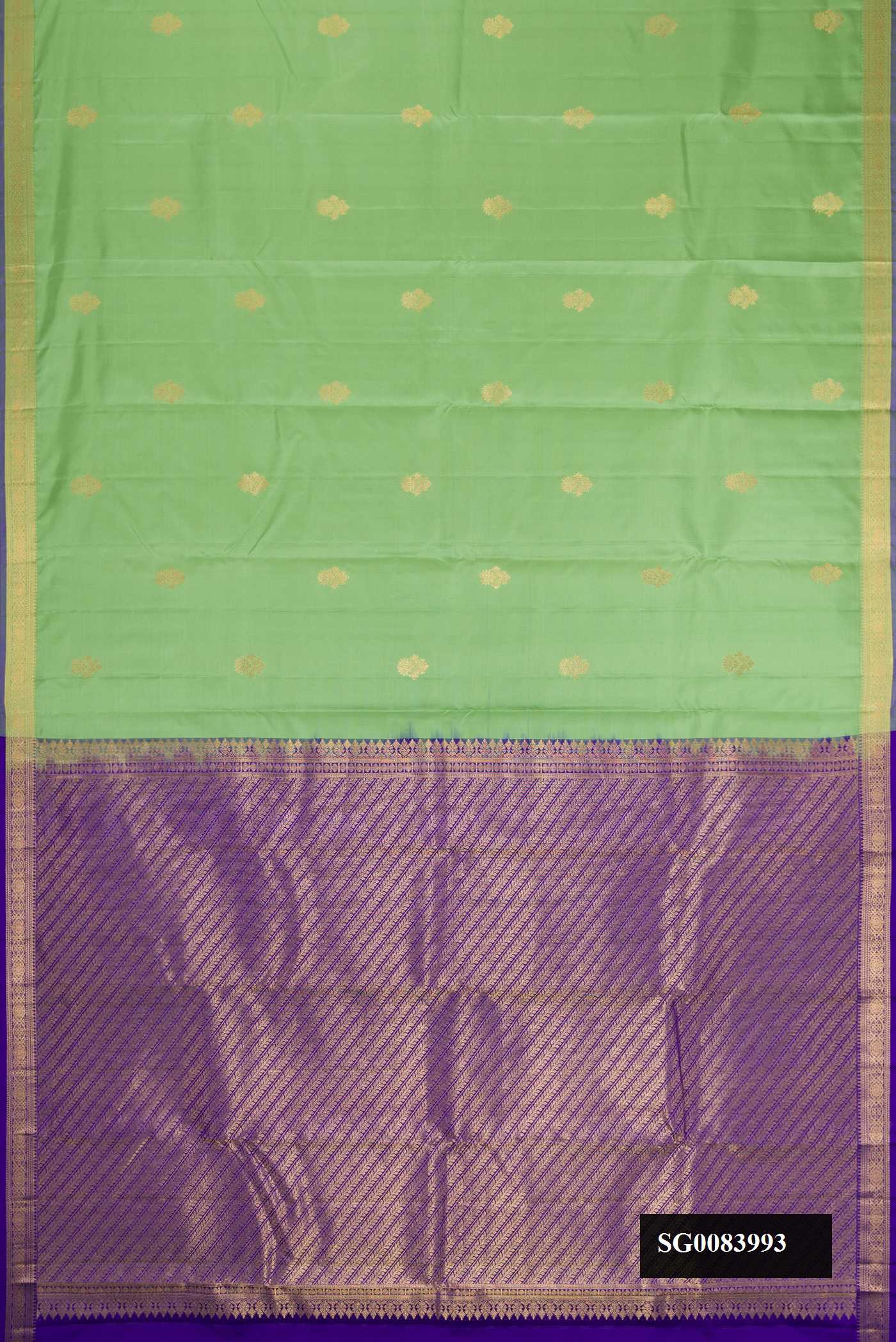Green Dual Tone Kanchipuram Silk Saree