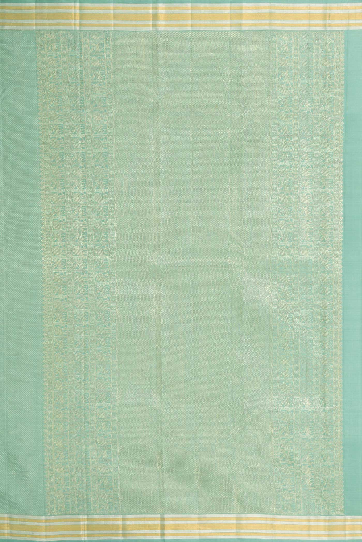 Light Blue Kanchipuram Silk Saree - Image 7