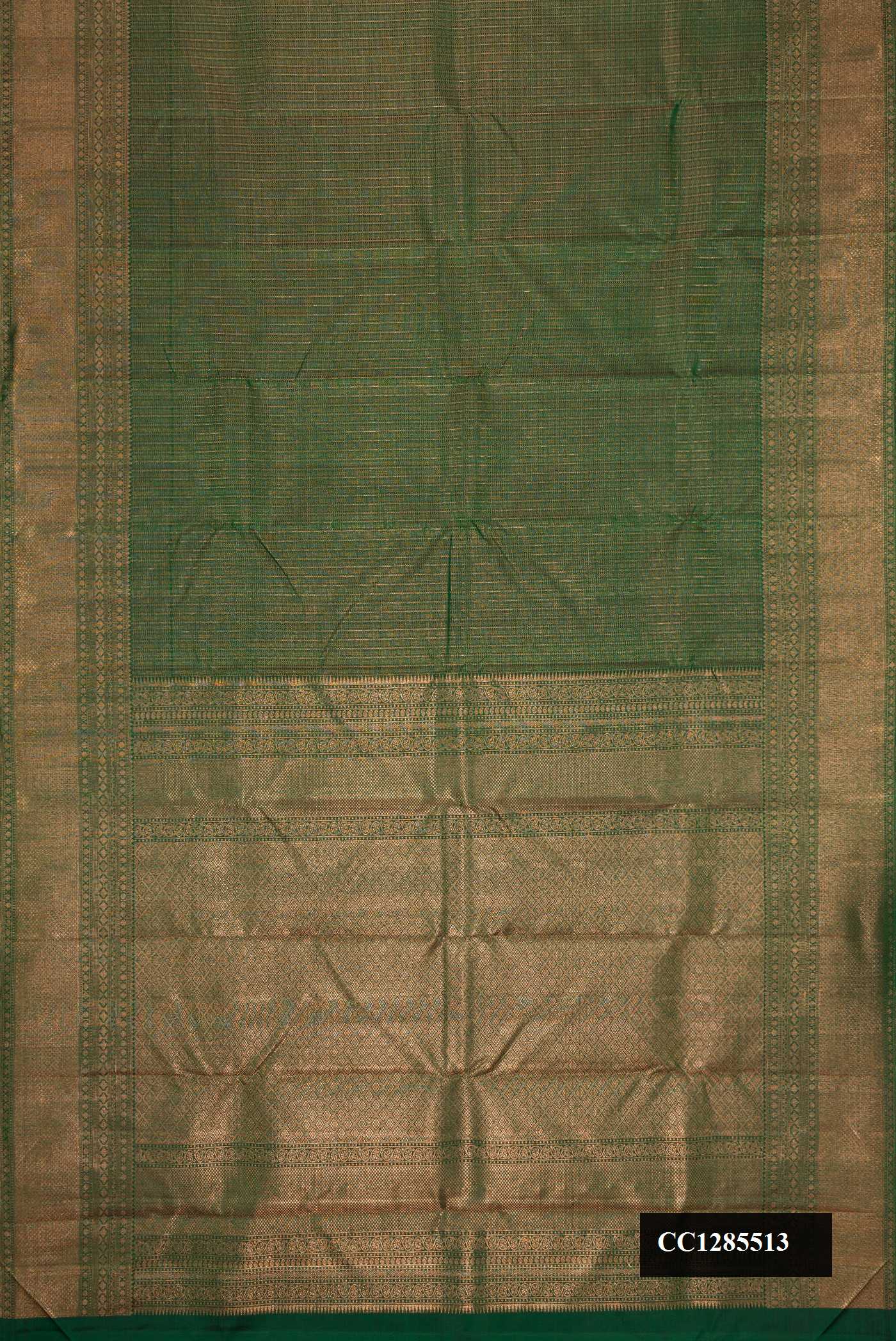 Green Dual Tone Kanchipuram Silk Saree