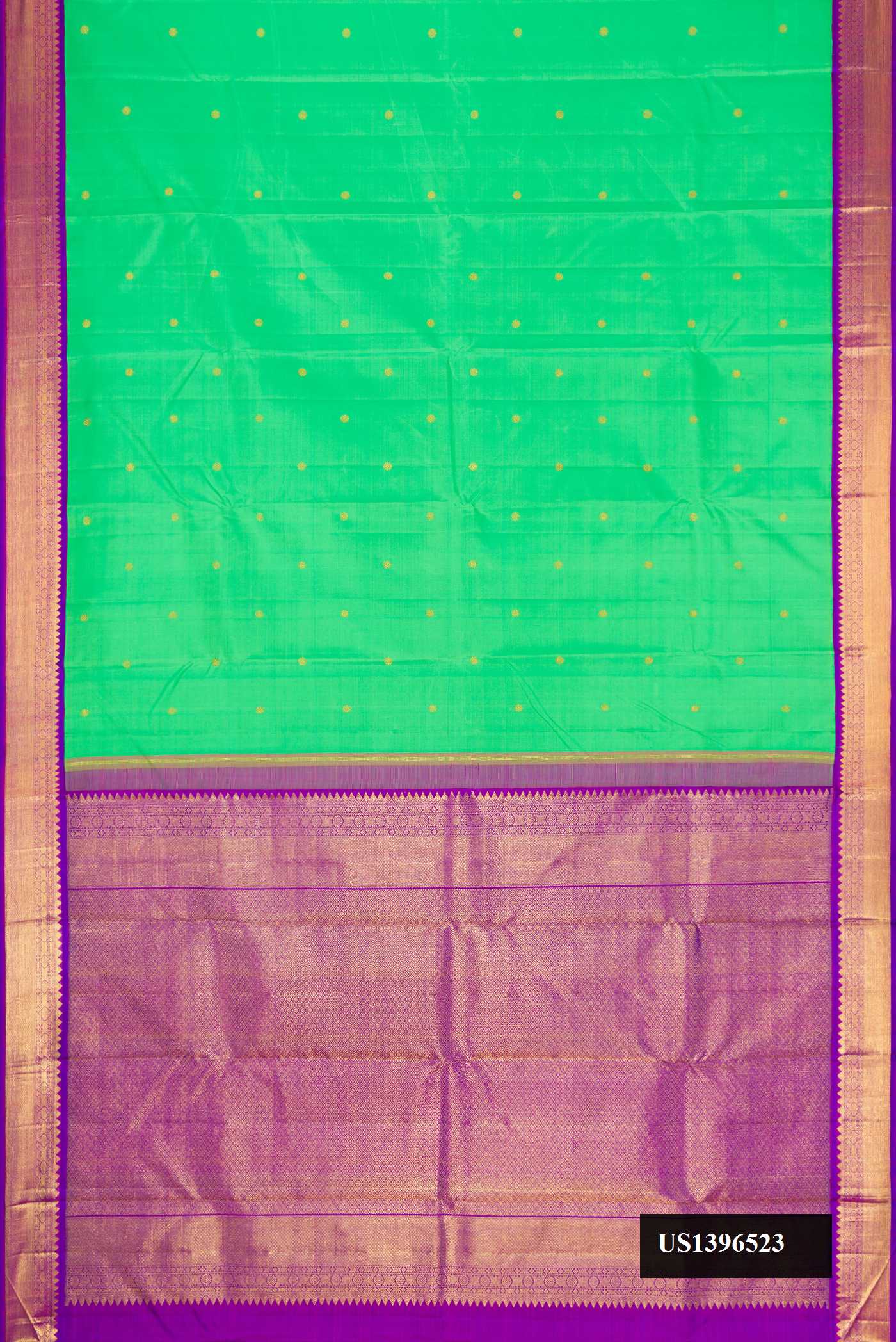 Green Dual Tone Kanchipuram Silk Saree