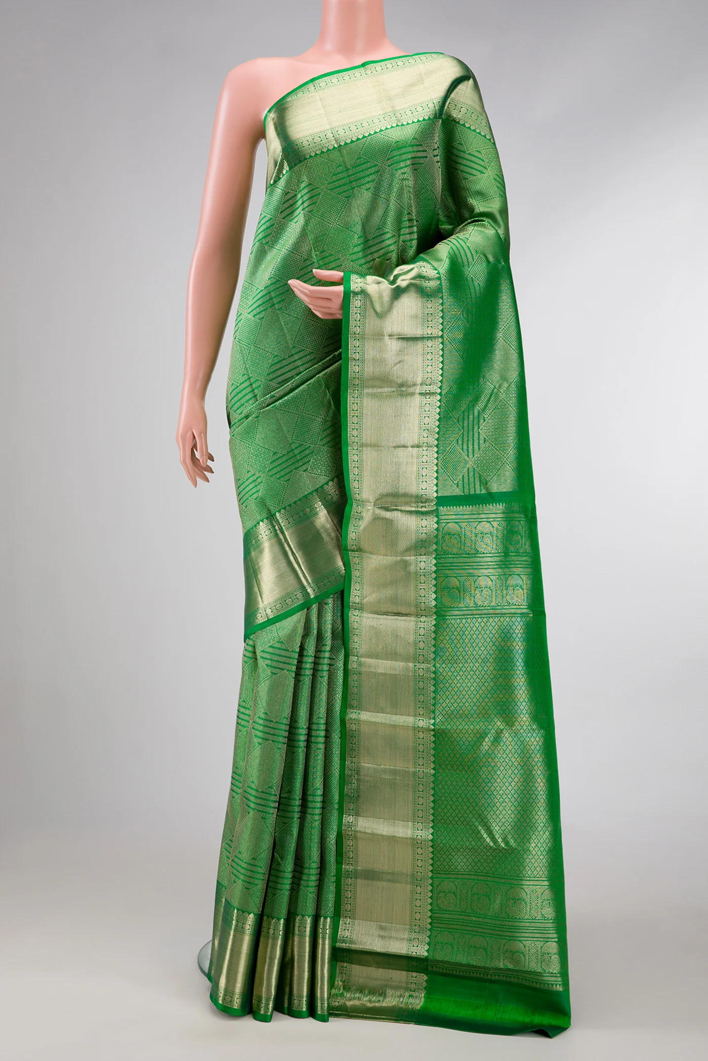 Green Kanchipuram Silk Saree
