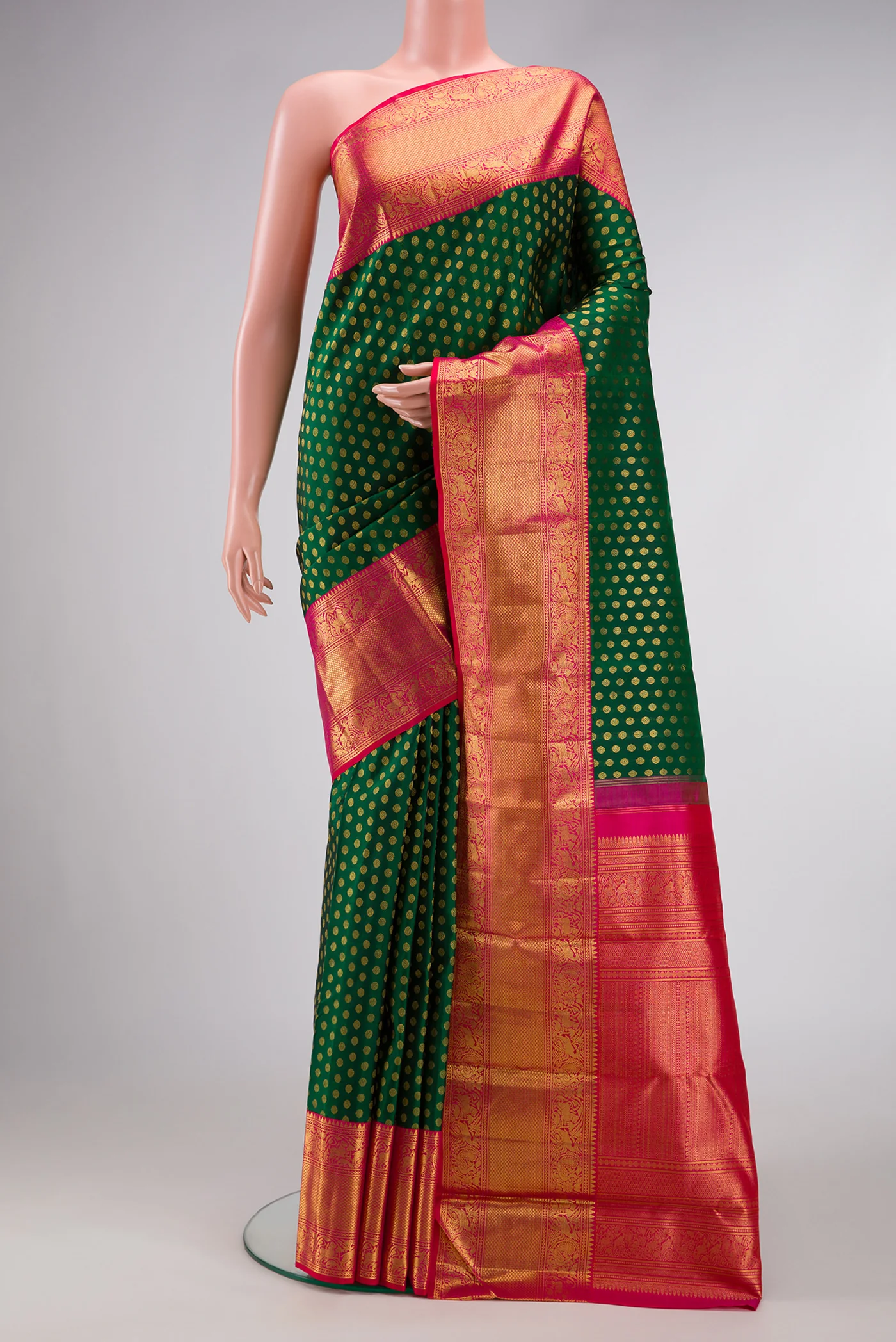 Green Kanchipuram Silk Saree