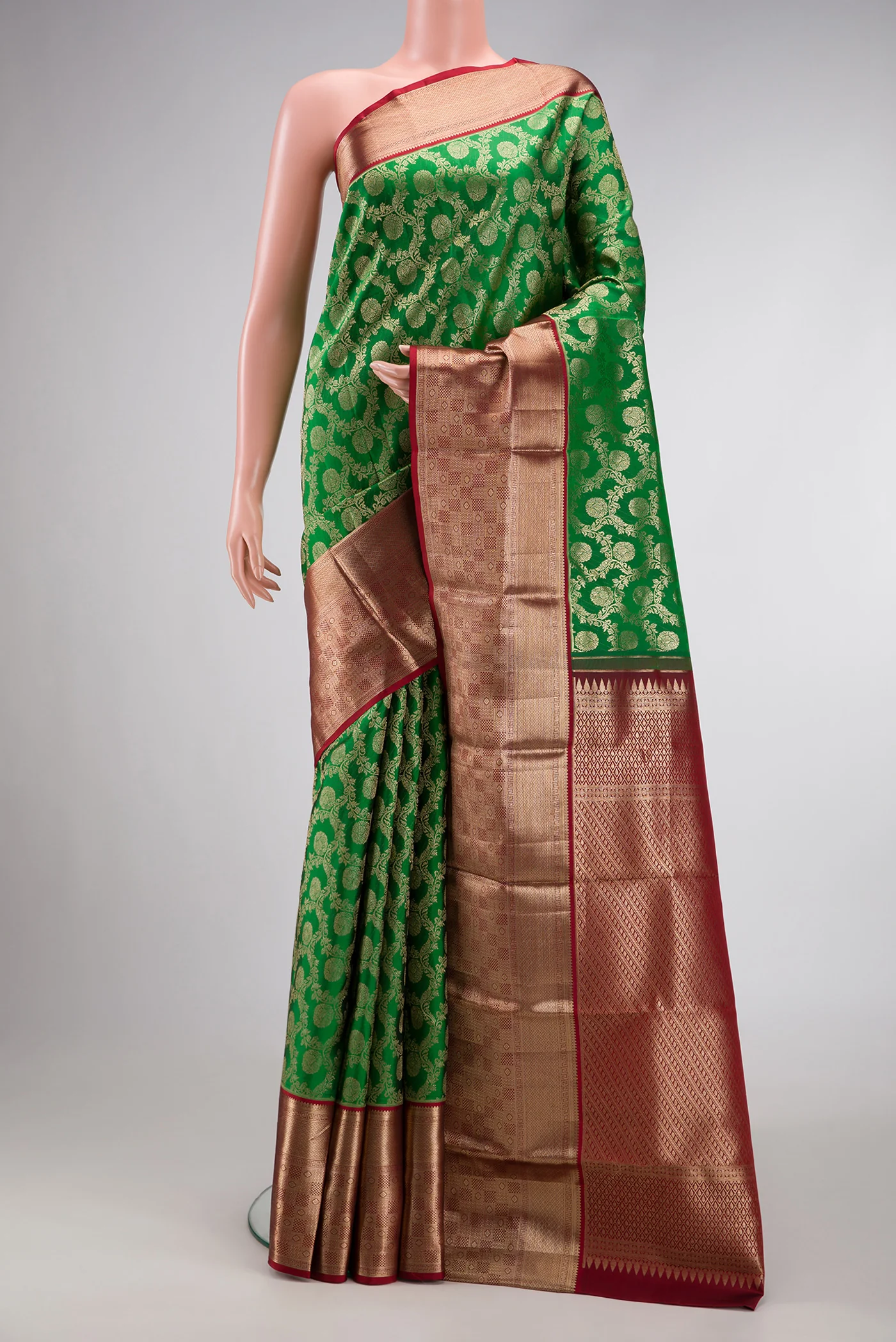 Green Kanchipuram Silk Saree