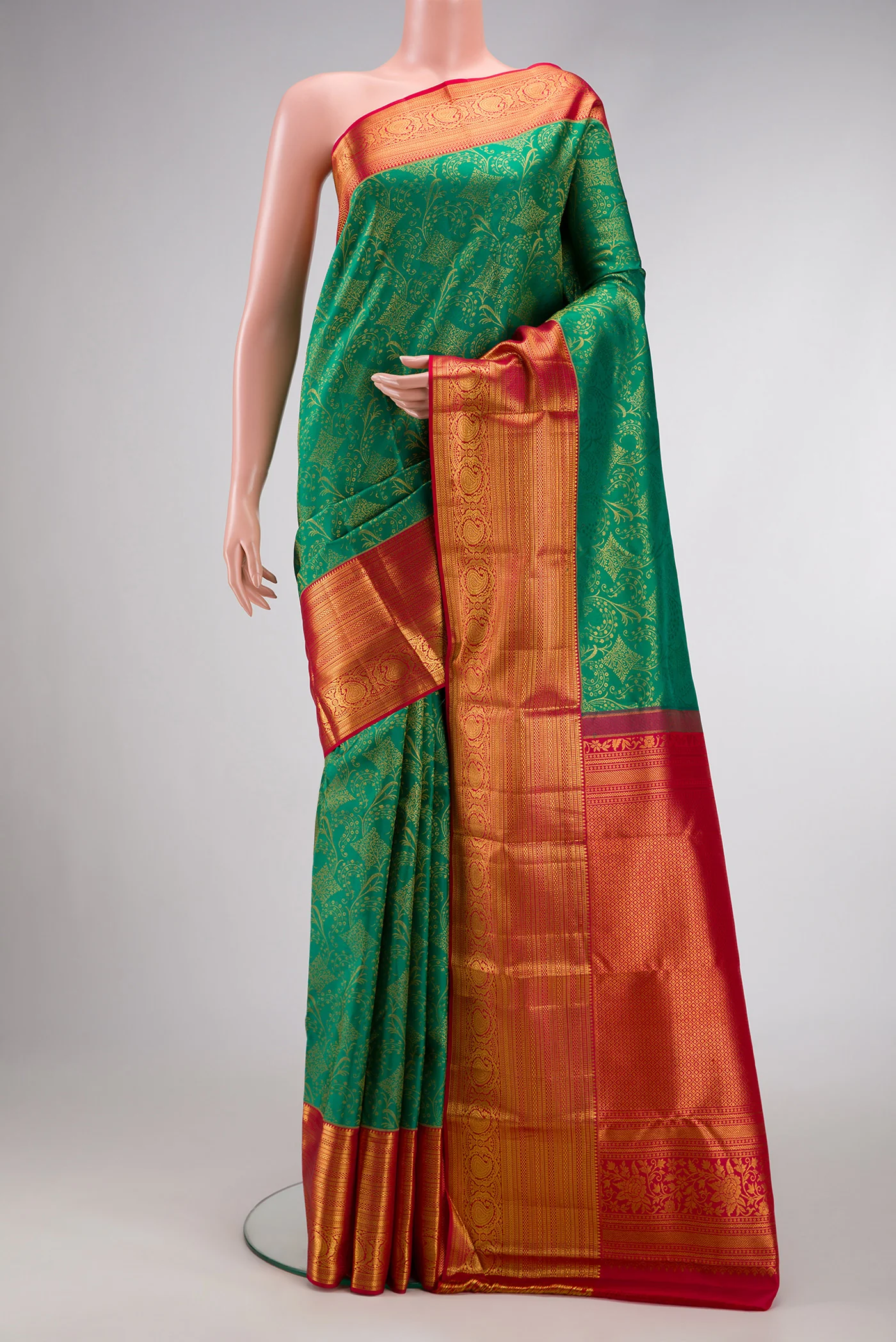 Green Kanchipuram Silk Saree