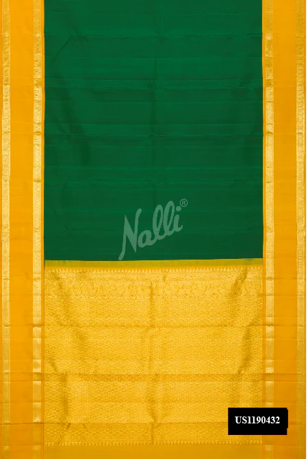 Green Dual Tone Kanchipuram Silk Saree