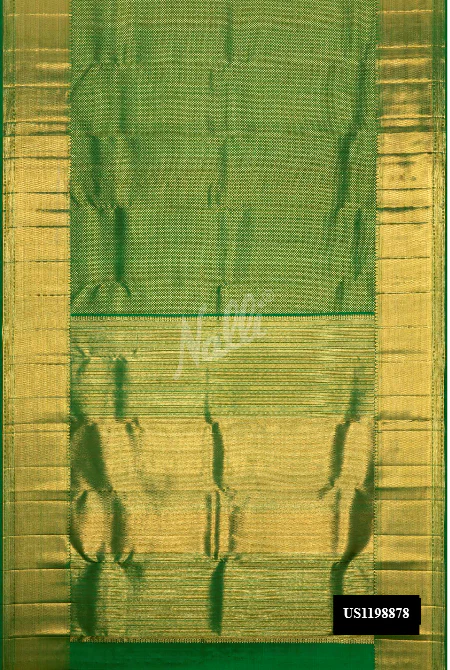 Green Dual Tone Kanchipuram Silk Saree