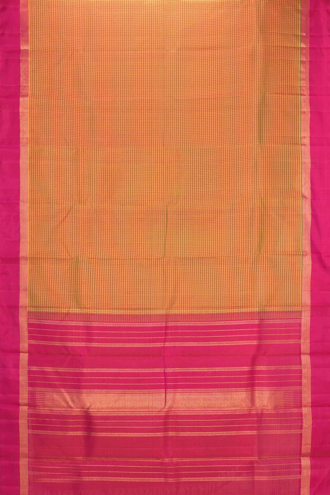 Pure Silk Pure Zari Multi Color Kanjivaram Saree - Image 4