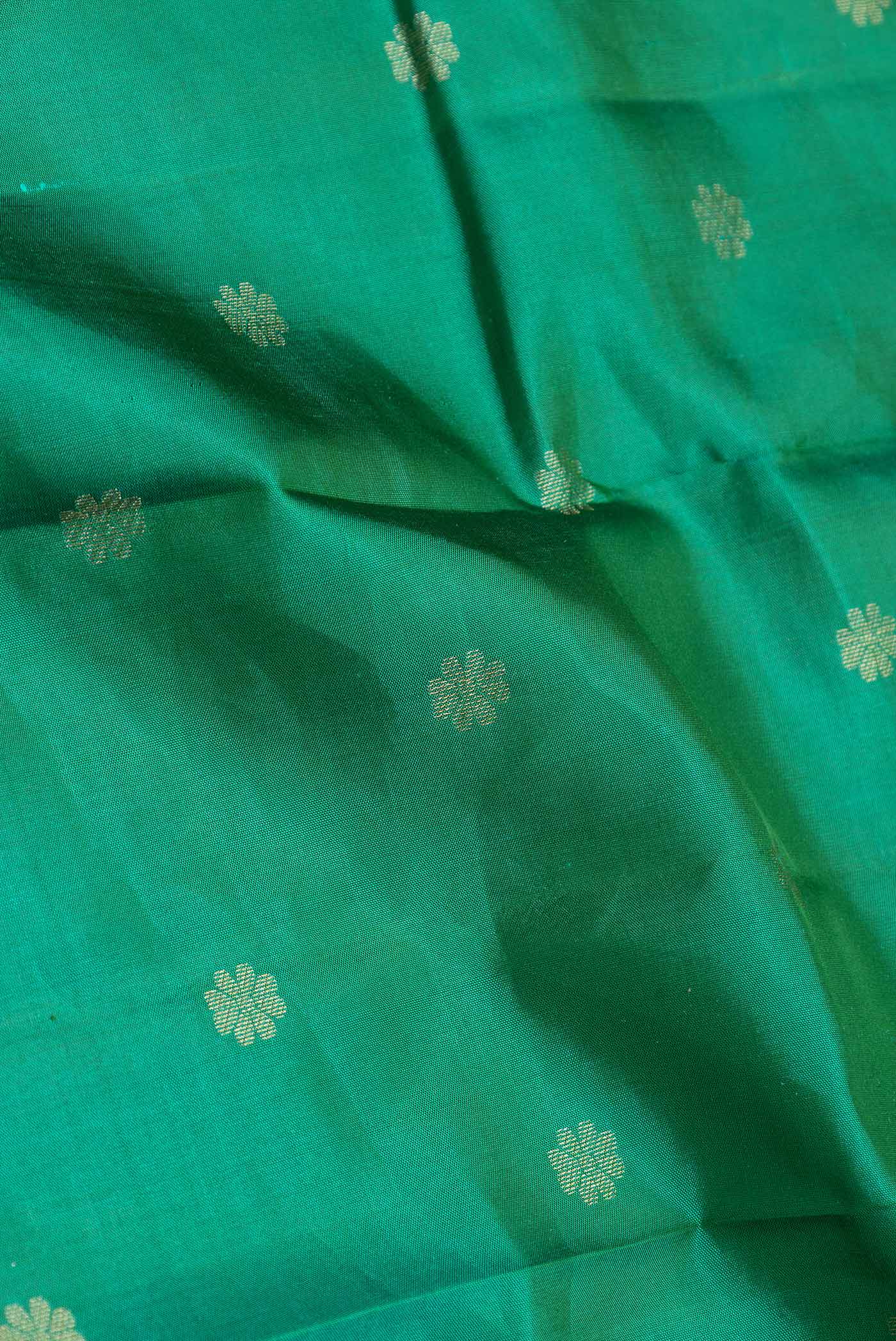 Green Kanjivaram Silk Saree - Image 2