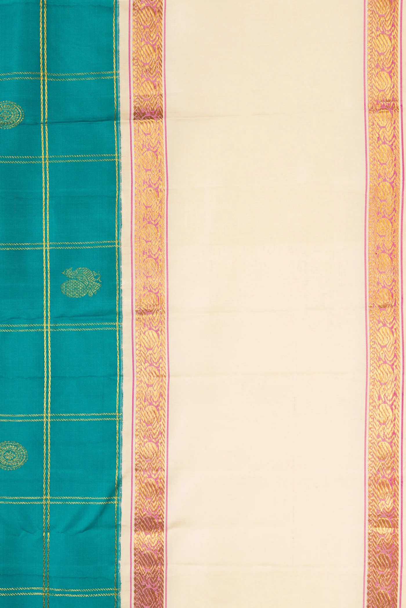 Blue Kanjivaram Silk Saree - Image 3