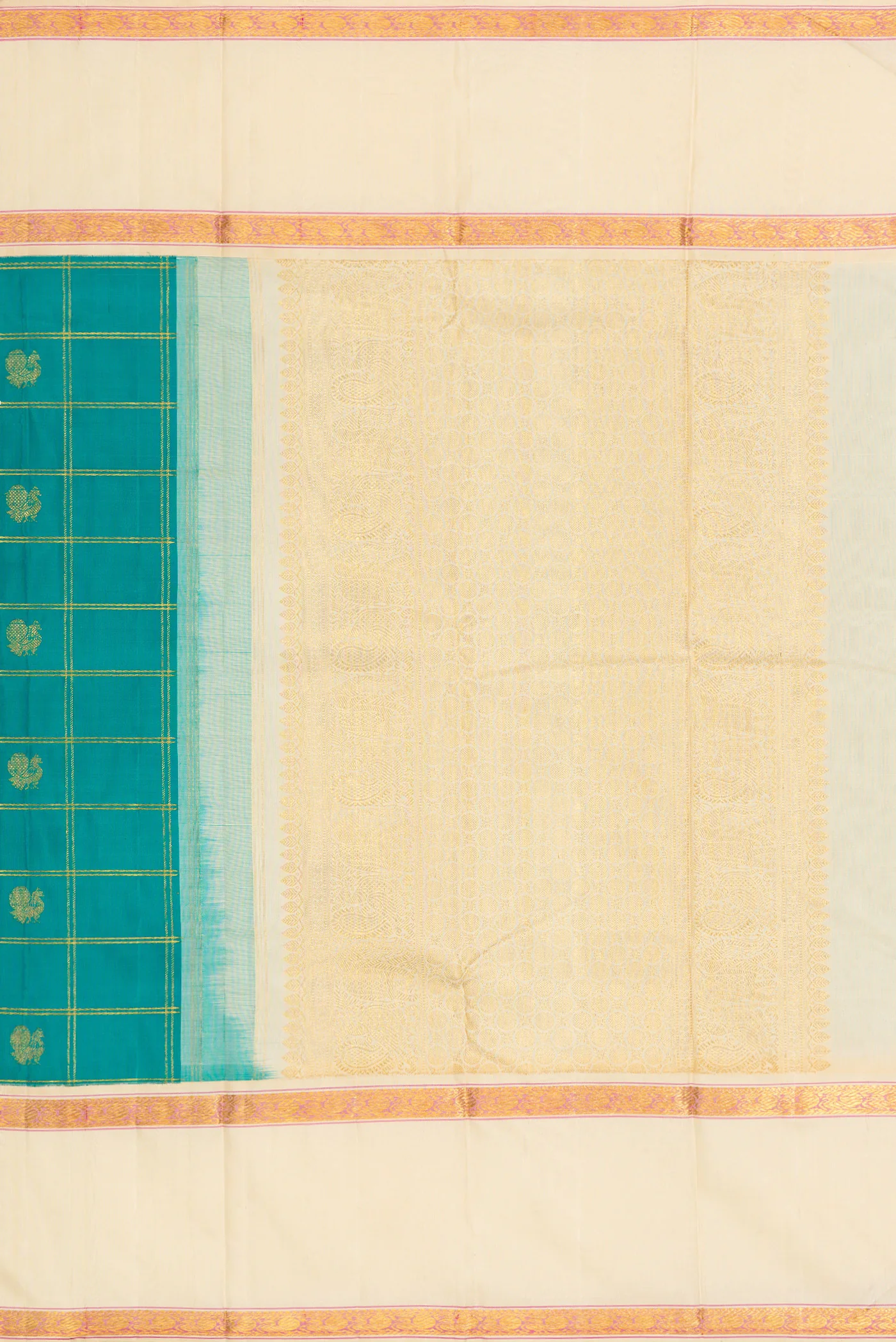 Blue Kanjivaram Silk Saree - Image 7
