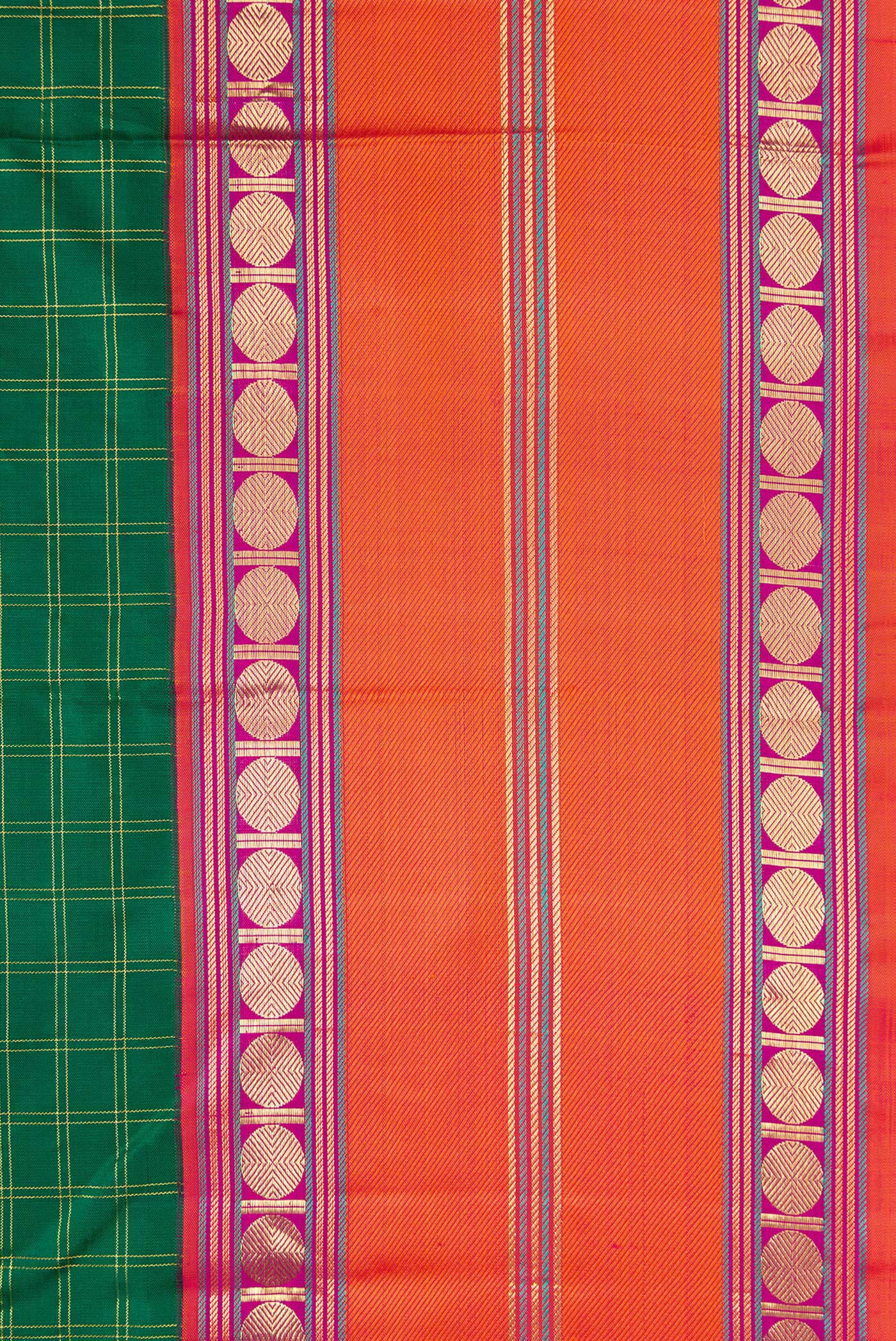 Green Kanjivaram Silk Saree - Image 3