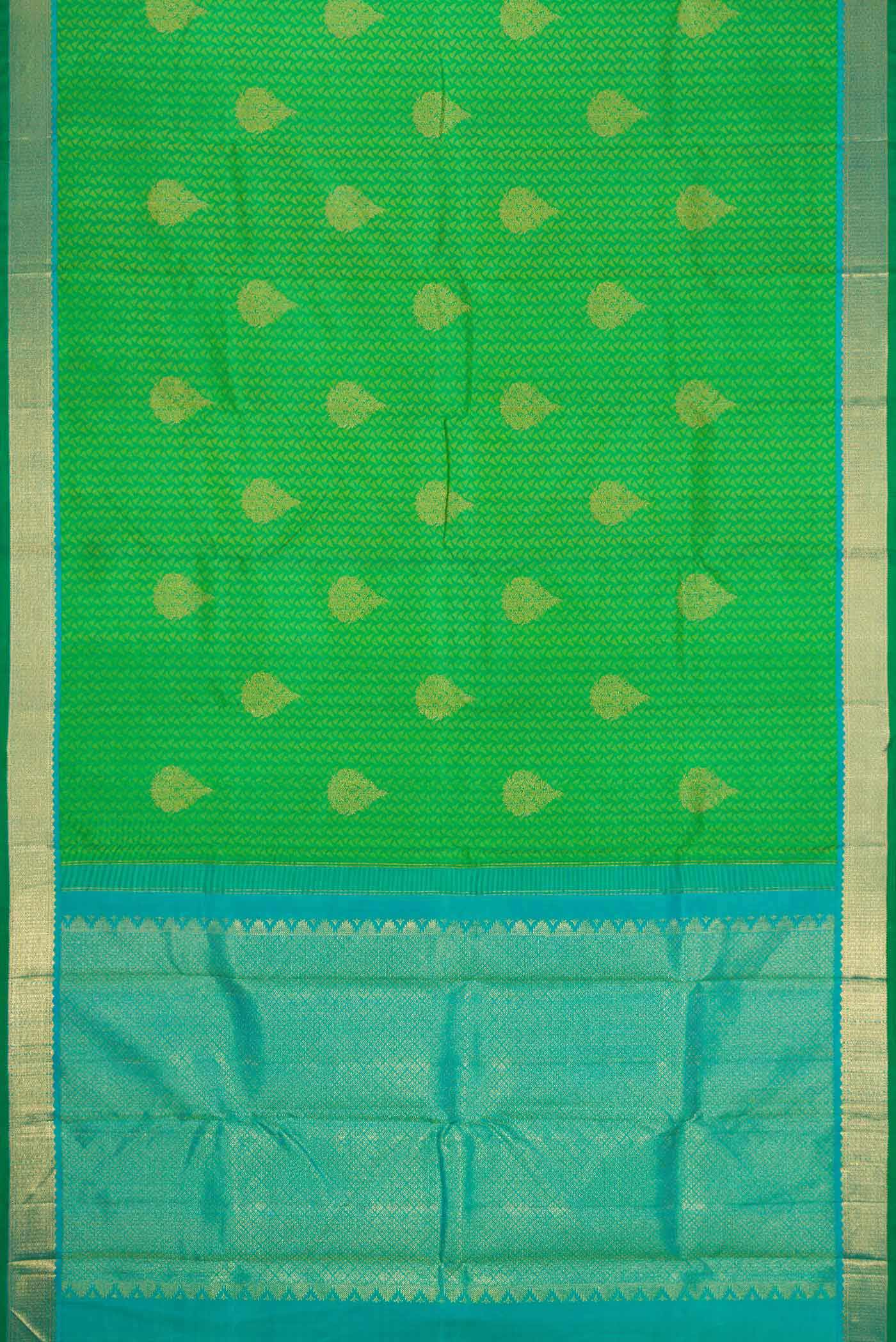 Green Kanjivaram Silk Saree - Image 6