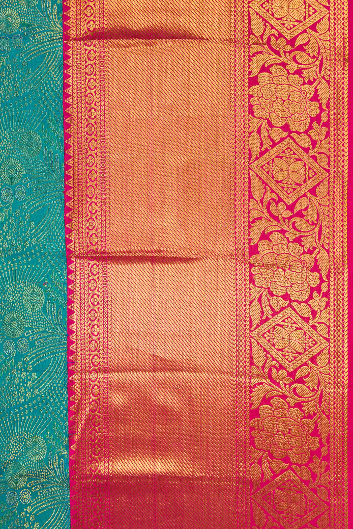 Blue Kanjivaram Silk Saree - Image 3