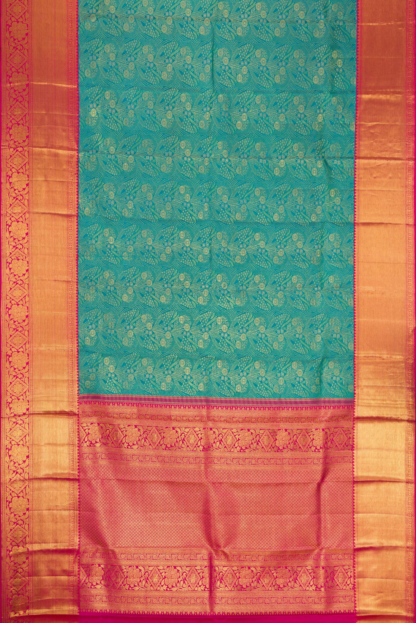 Blue Kanjivaram Silk Saree - Image 6