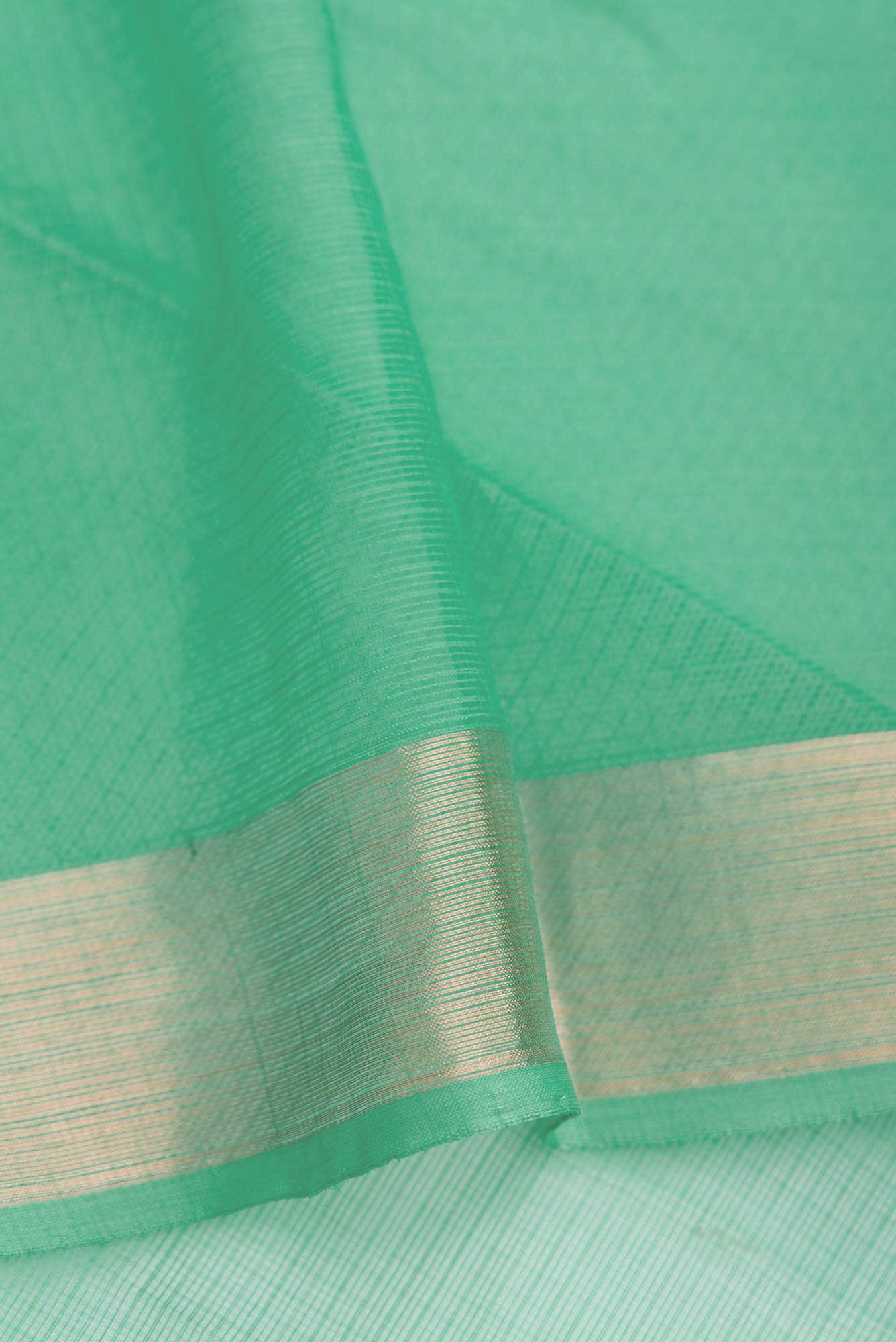 Sea Green Kota Silk Saree - Image 6