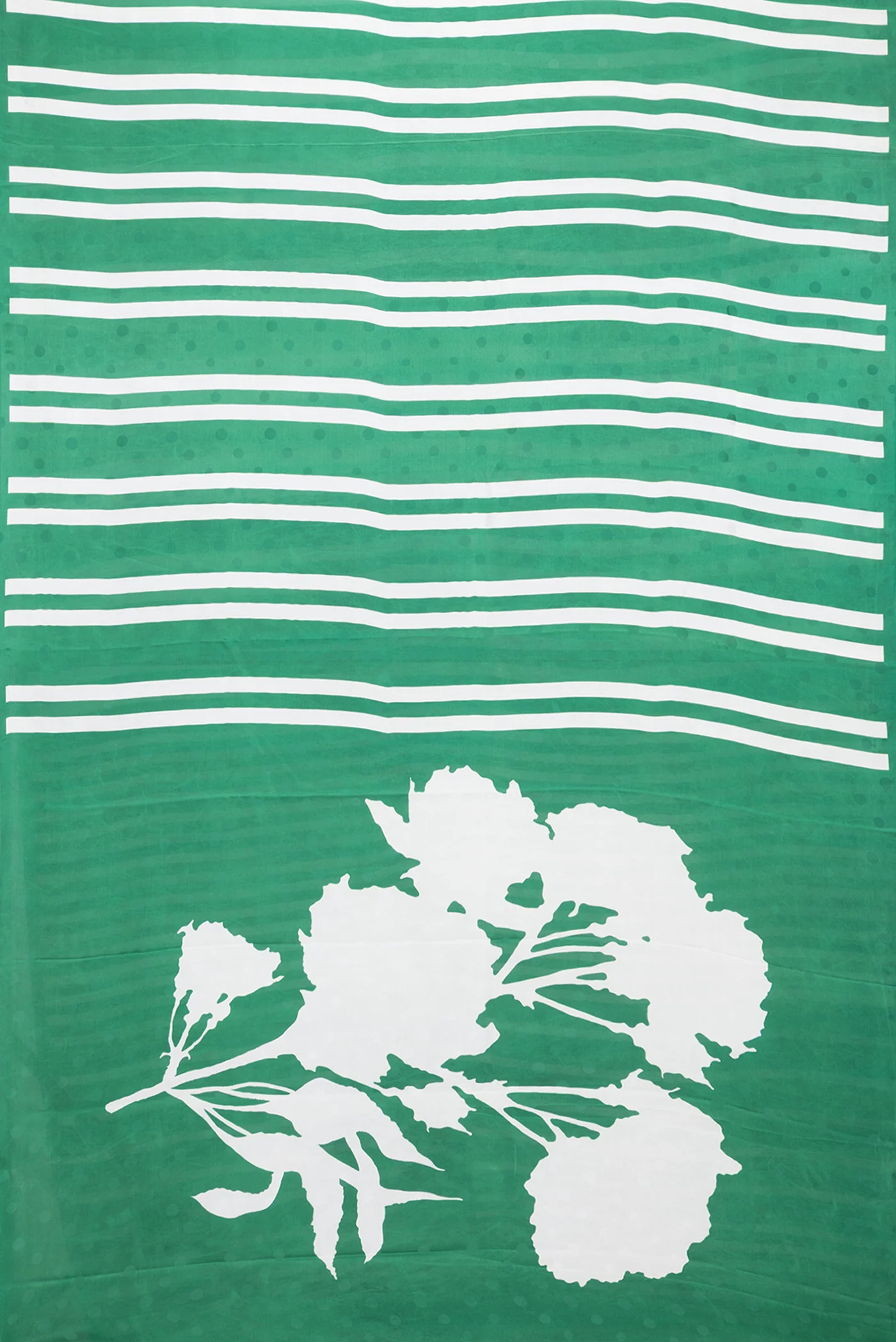 Green Satin Silk Saree - Image 6