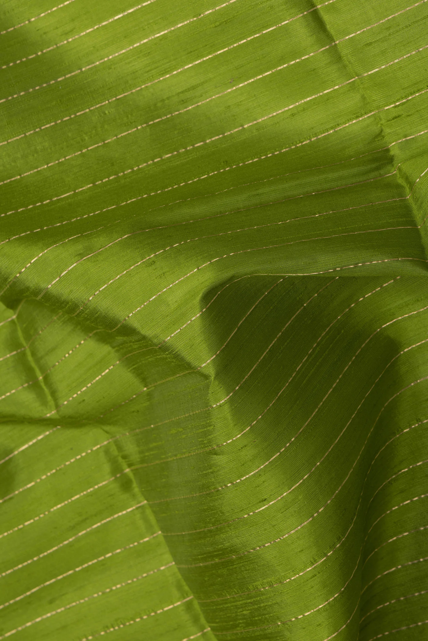 Green Raw Silk Saree - Image 2