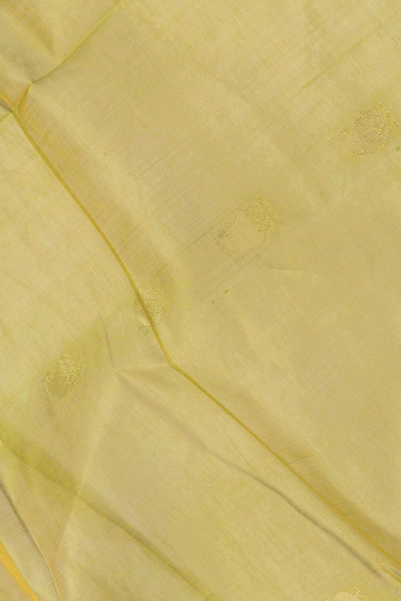 Green Silk Cotton Saree - Image 2