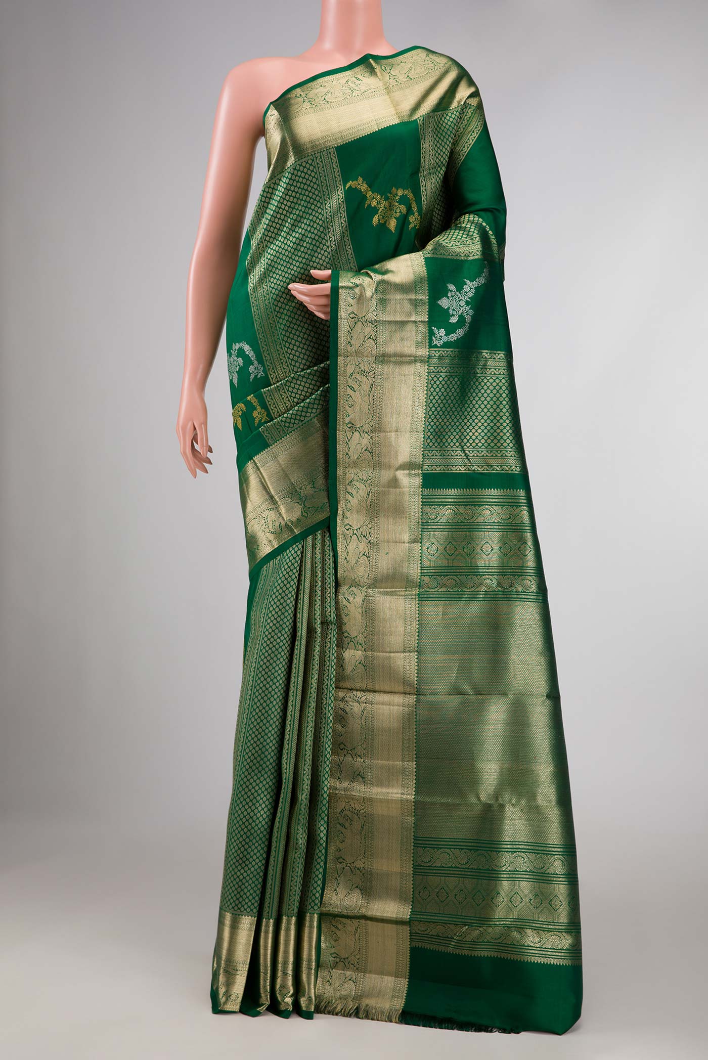 Green Kanchipuram Silk Saree