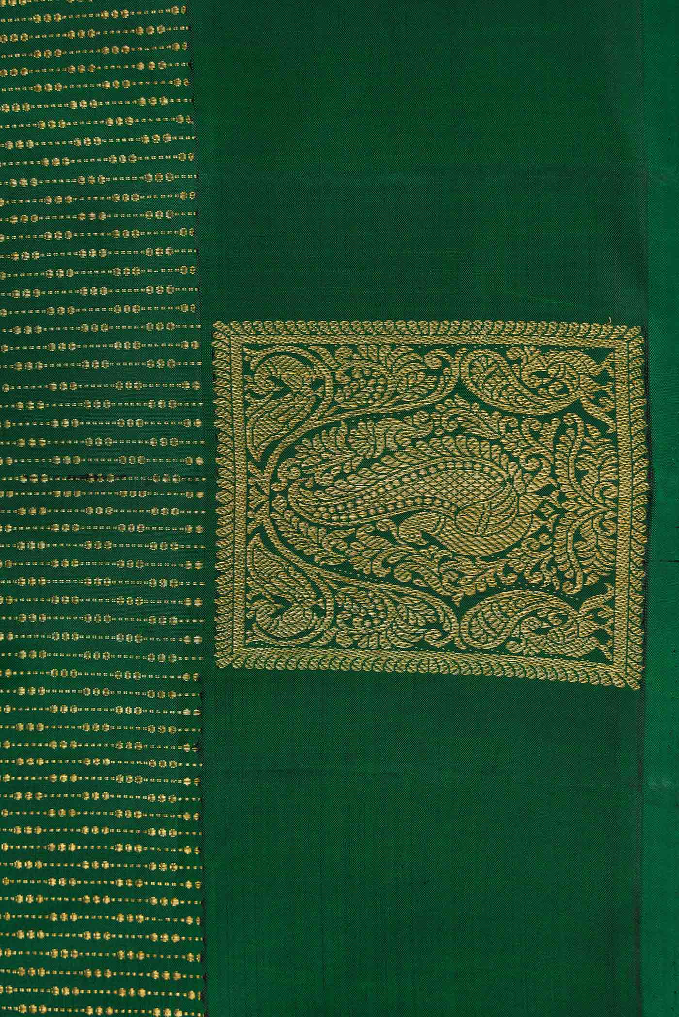 Green Kanjivaram Silk Saree - Image 3